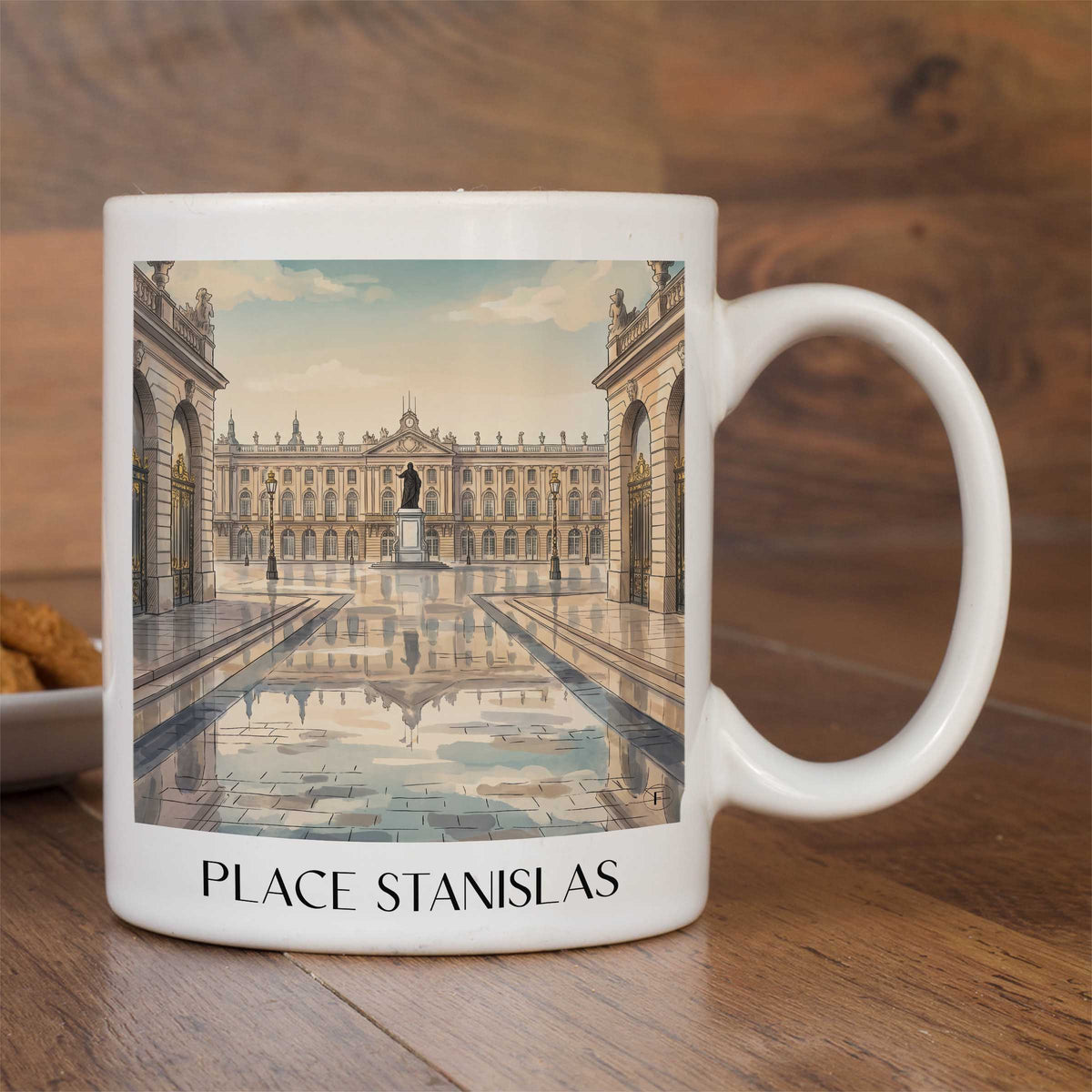 place-stanislas-nancy-frankreich-kaffeebecher-aquarell