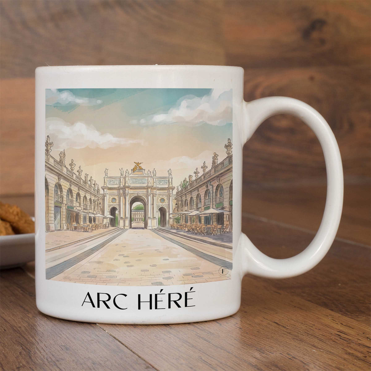 arc-héré-nancy-frankreich-kaffeebecher-aquarell