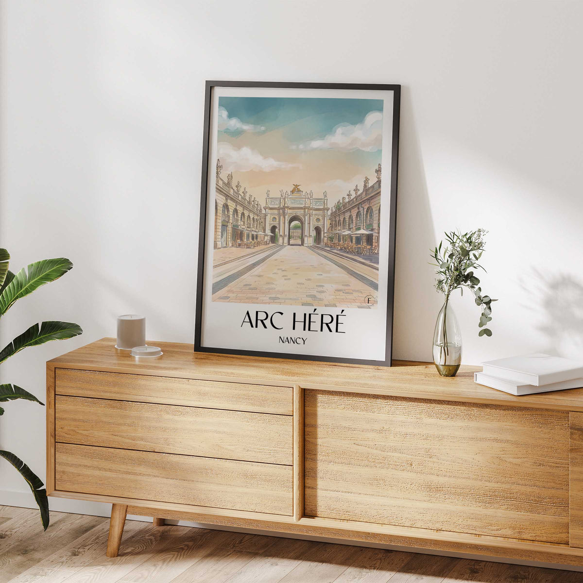 arc-héré-nancy-frankreich-poster-aquarell