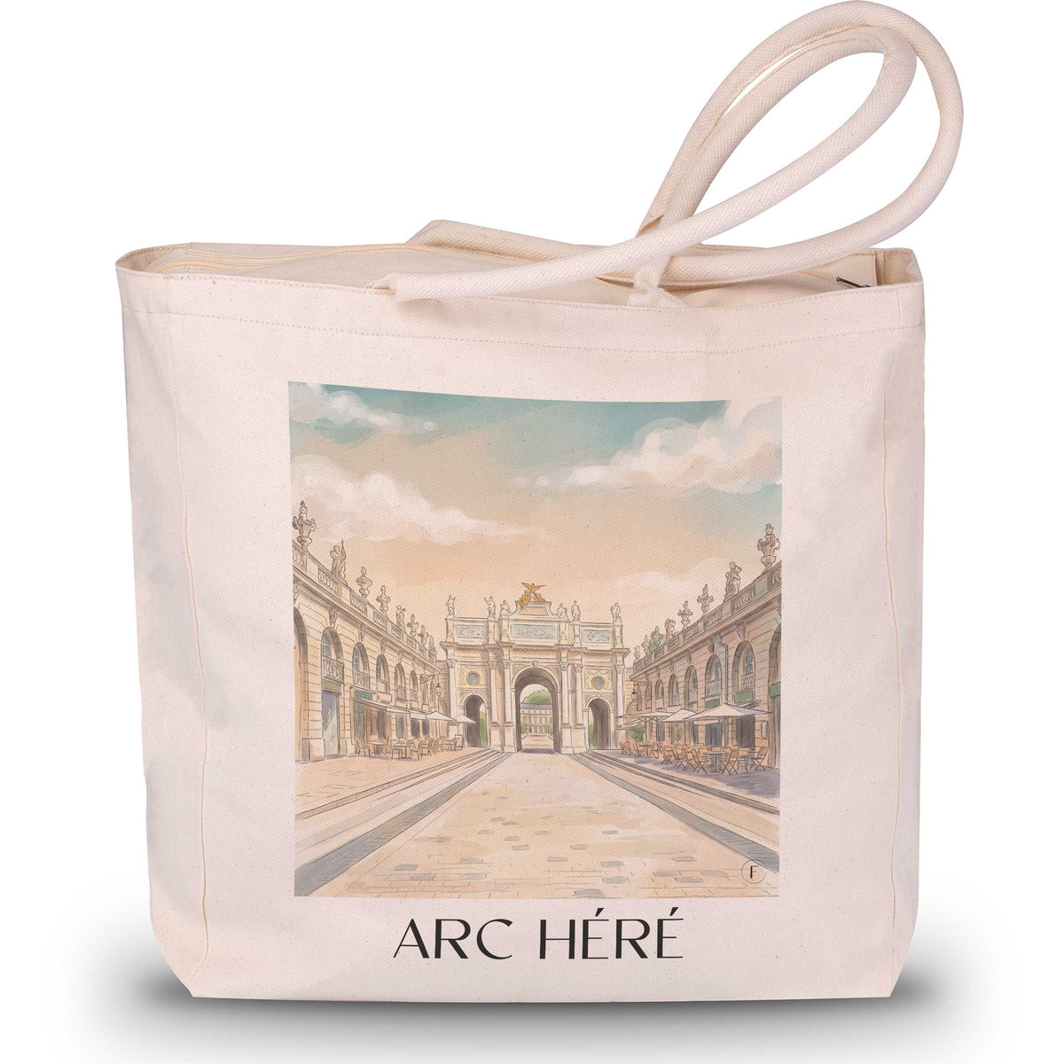 Arc Héré Shopping Tasche - Nancy - Frankreich Tote Bag - Einkaufstasche im Aquarell Stil
