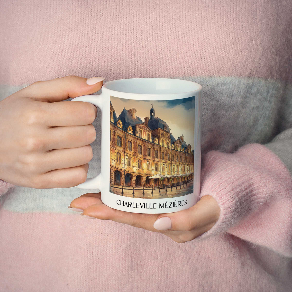 charleville-mézières-ardennes-frankreich-kaffeebecher-aquarell