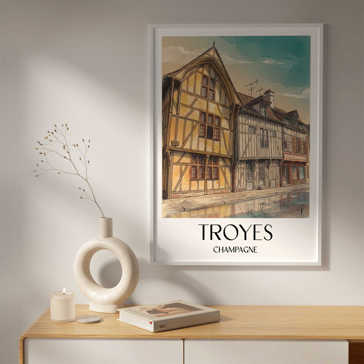 troyes-champagne-frankreich-poster-aquarell