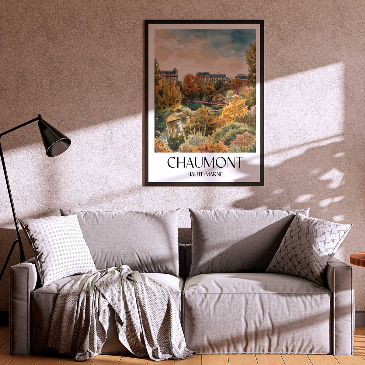 chaumont-haute-marne-frankreich-poster-aquarell