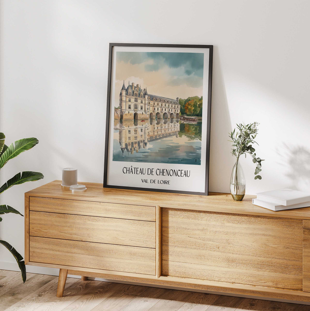château-de-chenonceau-val-de-loire-frankreich-poster-aquarell