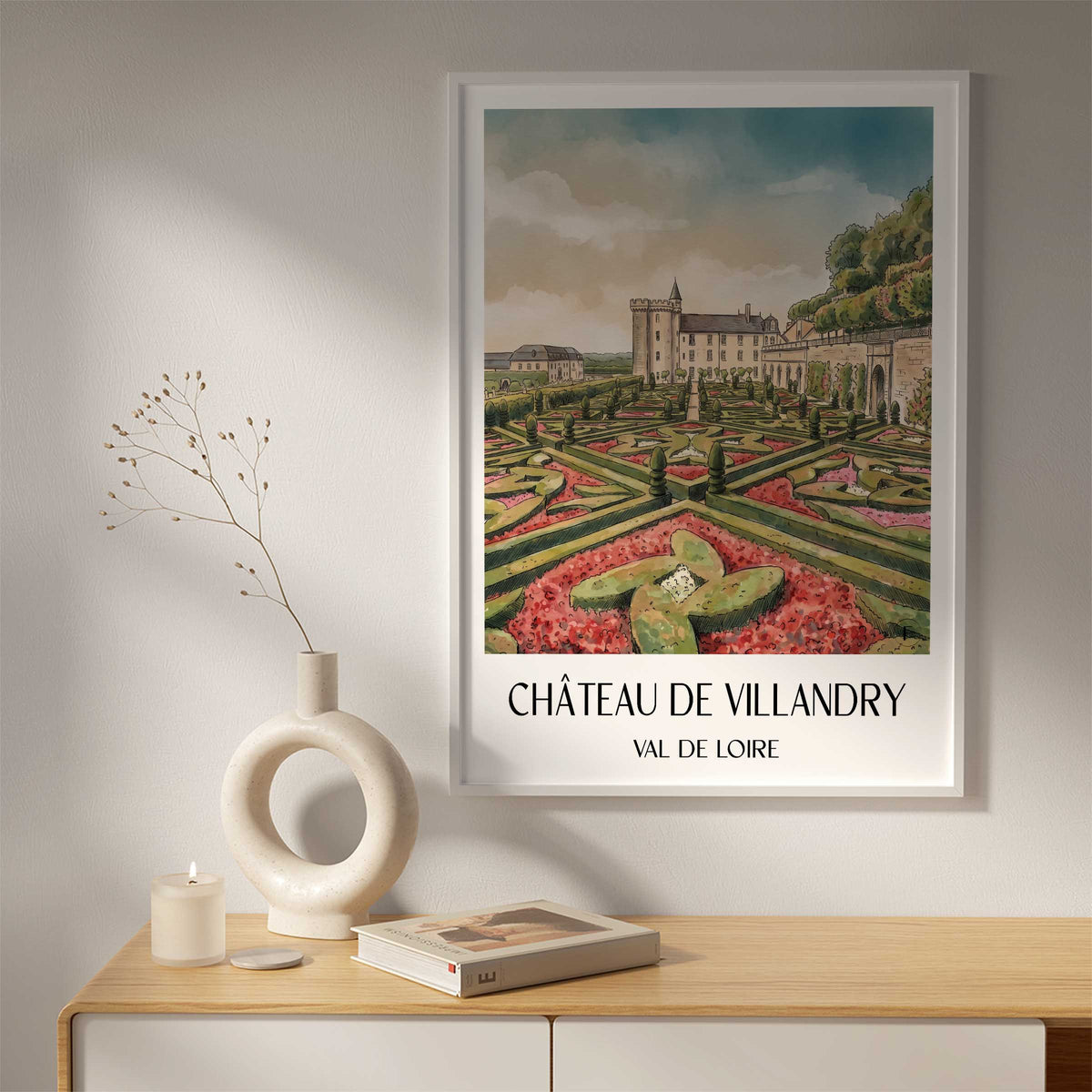 château-de-villandry-val-de-loire-frankreich-poster-aquarell