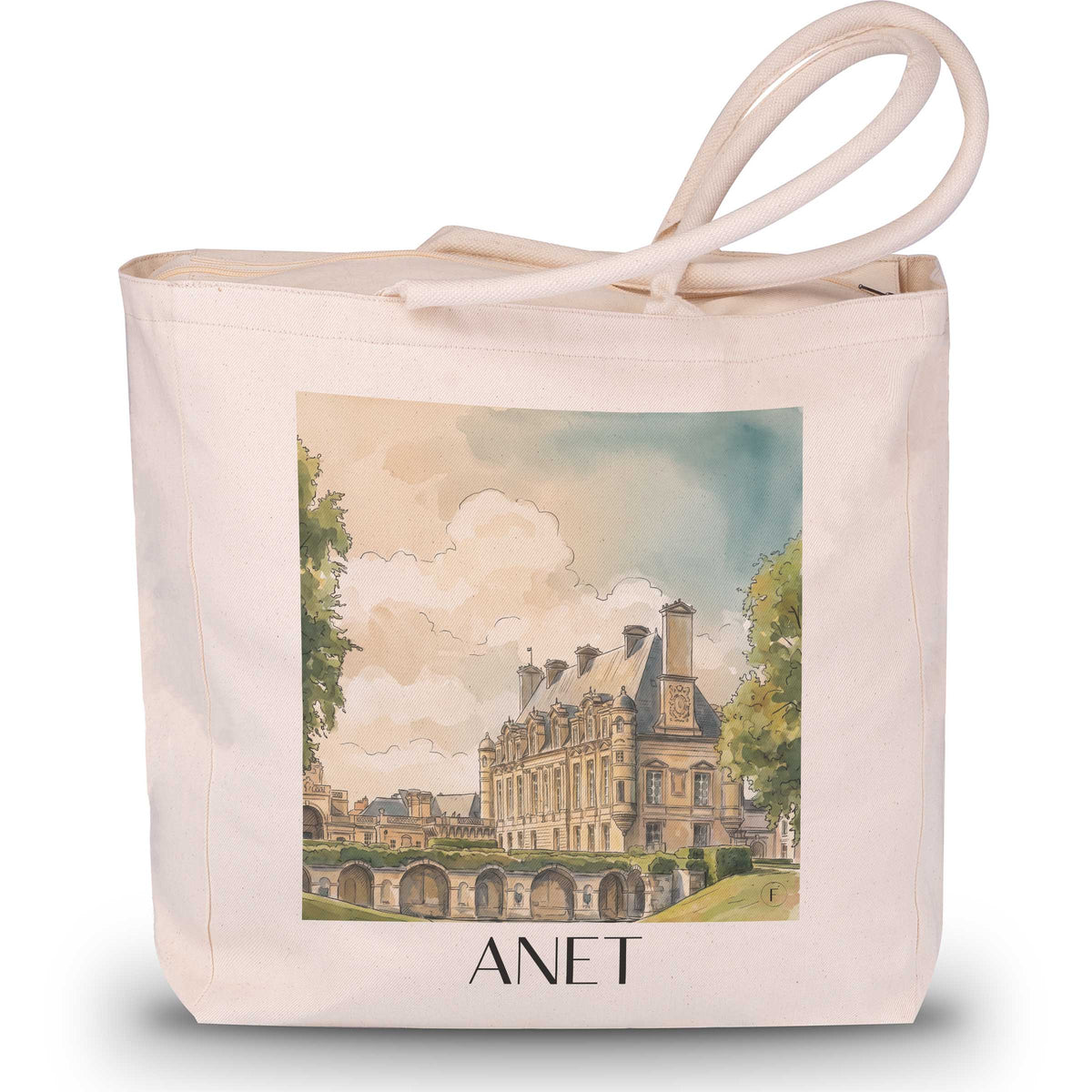 anet-eure-et-loir-frankreich-einkaufstasche-aquarell