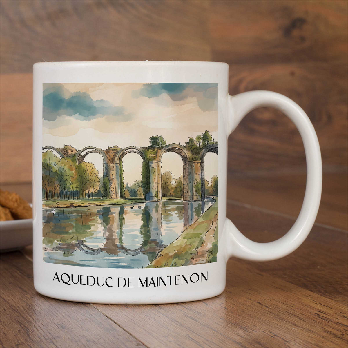 aqueduc-de-maintenon--eure-et-loir-frankreich-kaffeebecher-aquarell