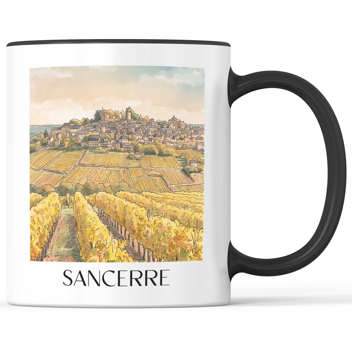 sancerre-val-de-loire-frankreich-kaffeebecher-aquarell