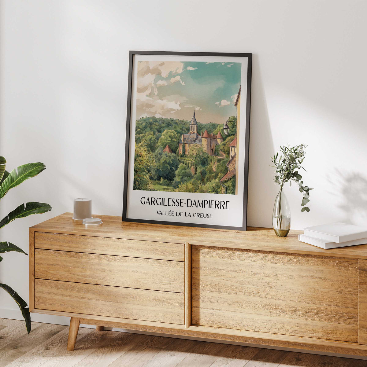 gargilesse-dampierre-vallée-de-la-creuse-frankreich-poster-aquarell