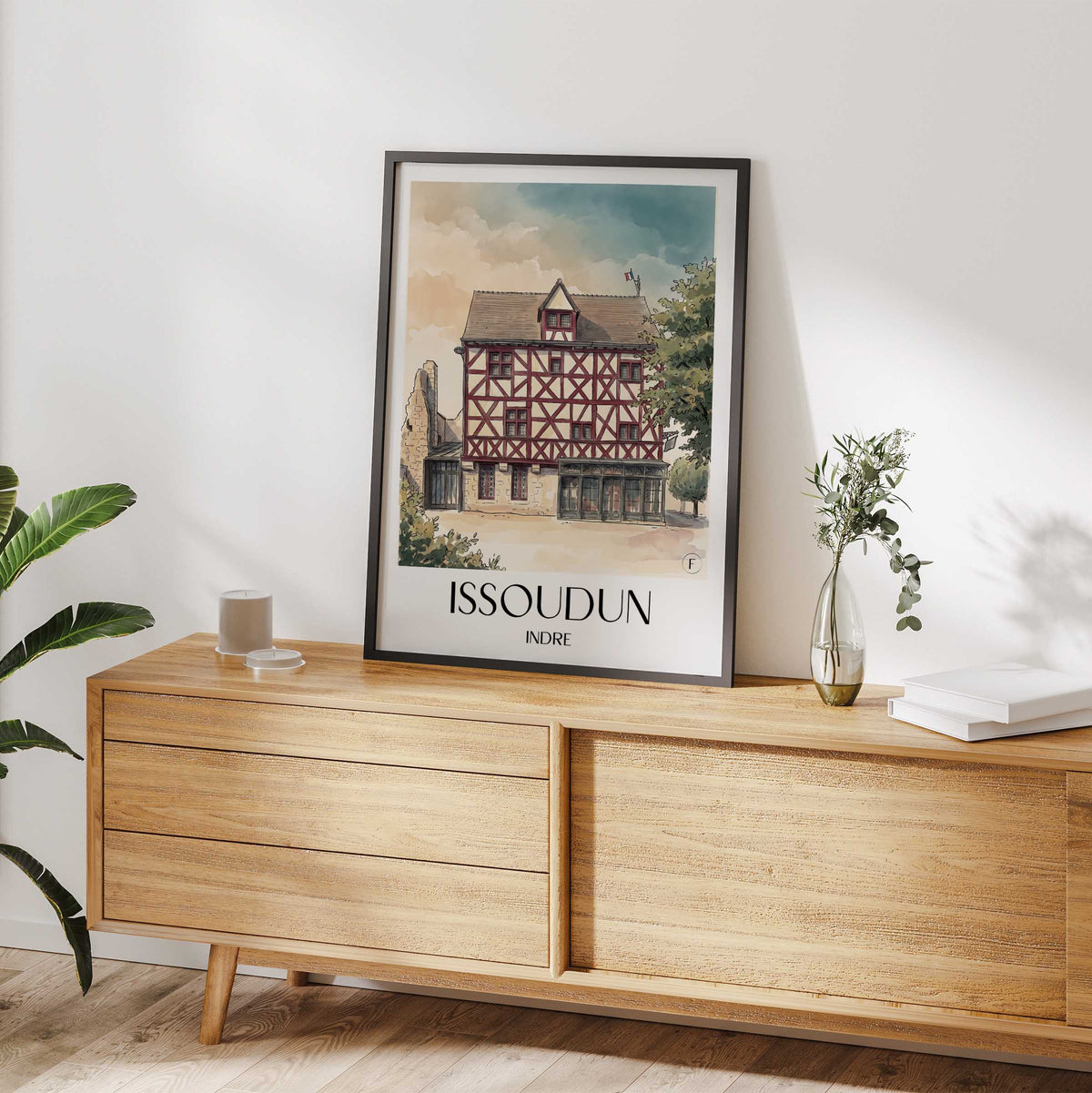 issoudun-indre-frankreich-poster-aquarell