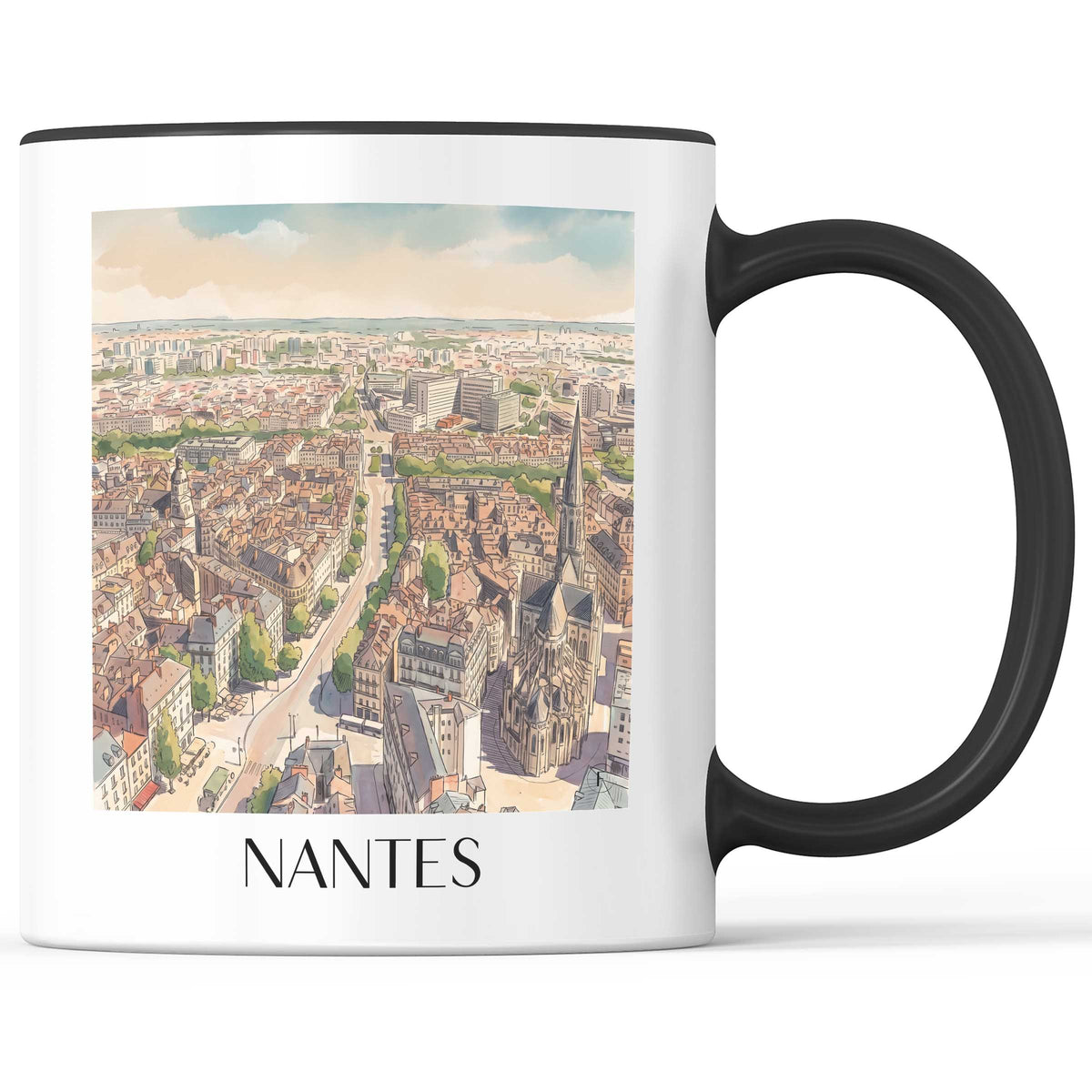 nantes-pays-de-la-loire-frankreich-kaffeebecher-aquarell