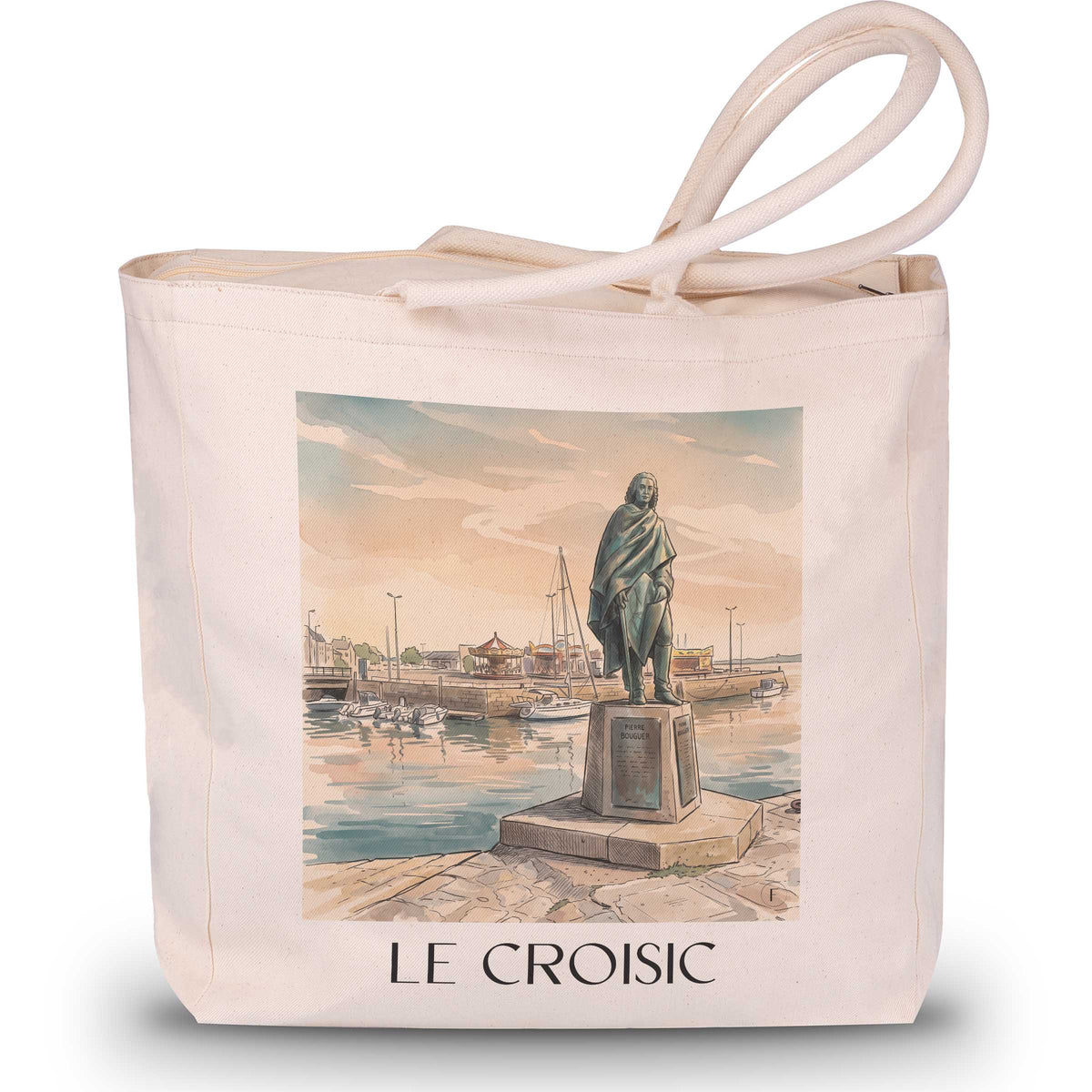 le-croisic-presqu'île-guérandaise-frankreich-einkaufstasche-aquarell