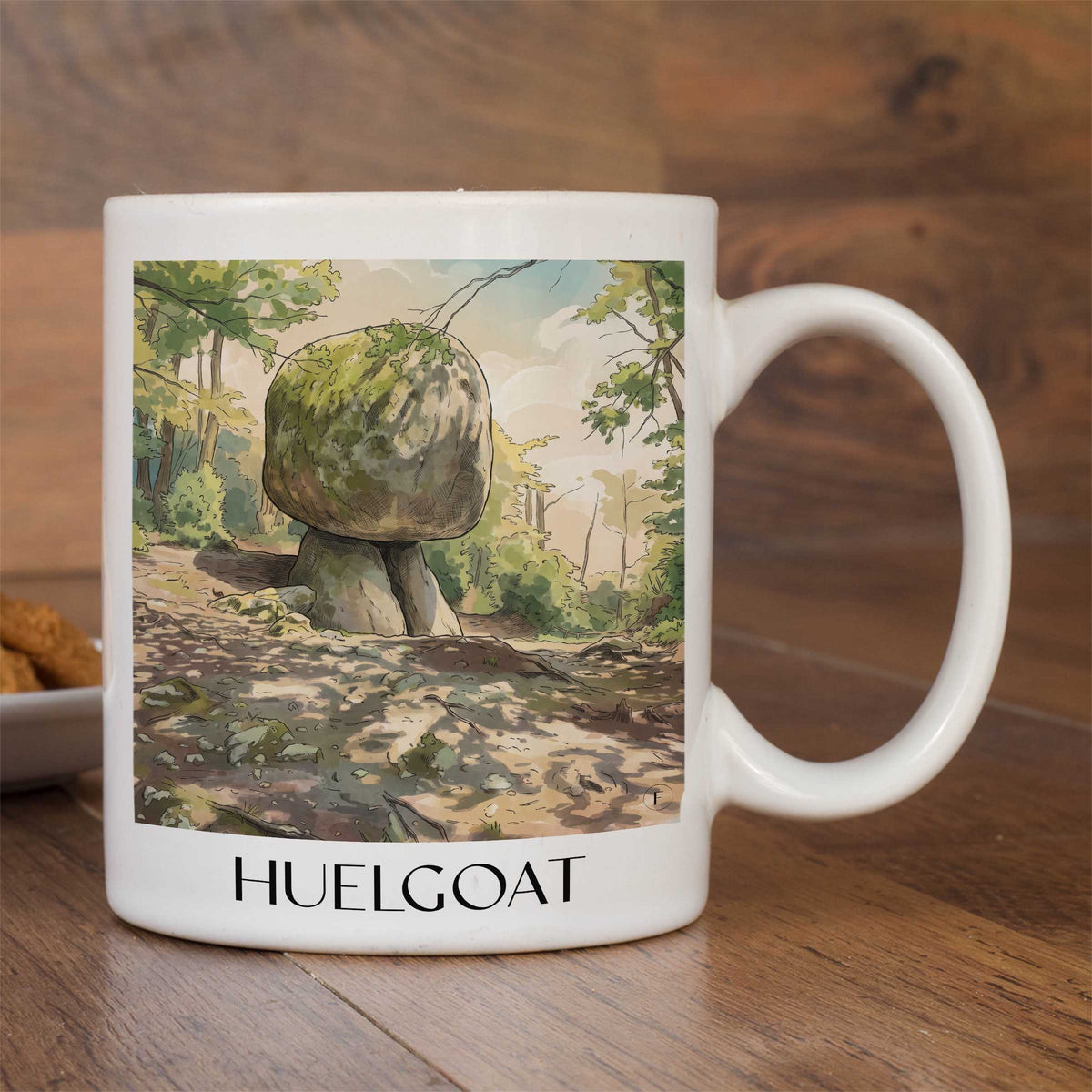 huelgoat-monts-d'arrée-frankreich-kaffeebecher-aquarell