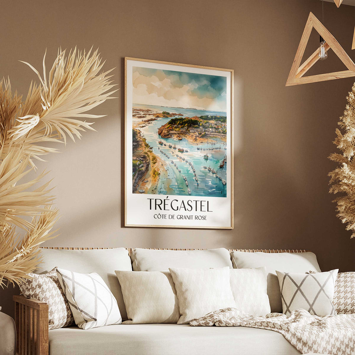 trégastel-côte-de-granit-rose-frankreich-poster-aquarell