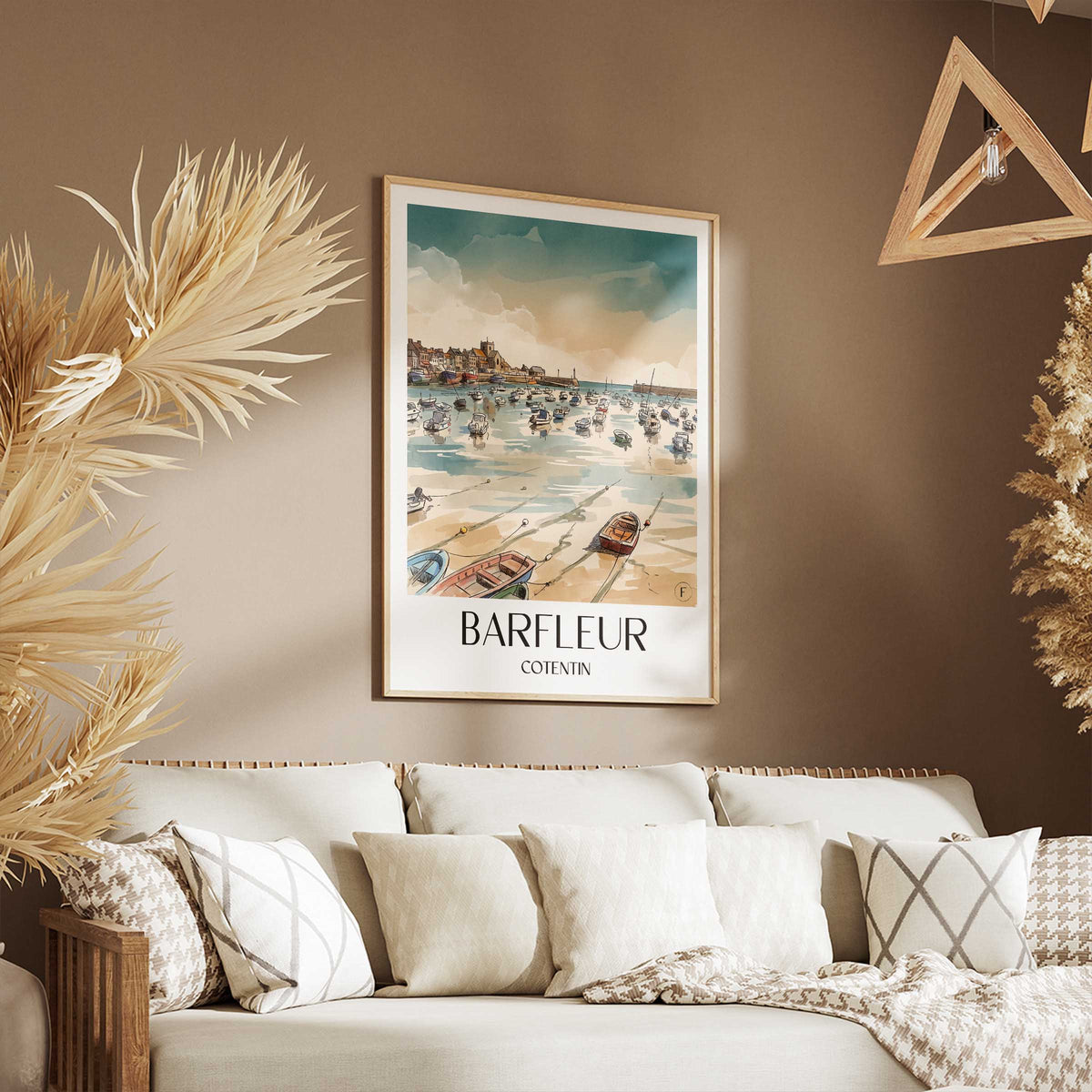barfleur-cotentin-frankreich-poster-aquarell