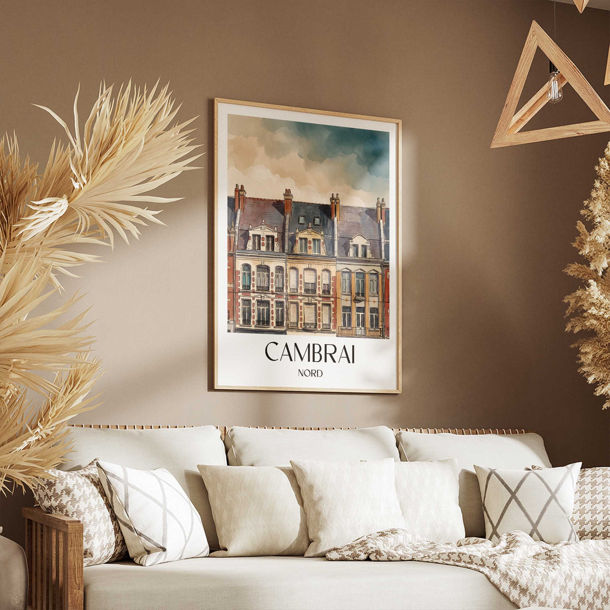 cambrai-nord-frankreich-poster-aquarell