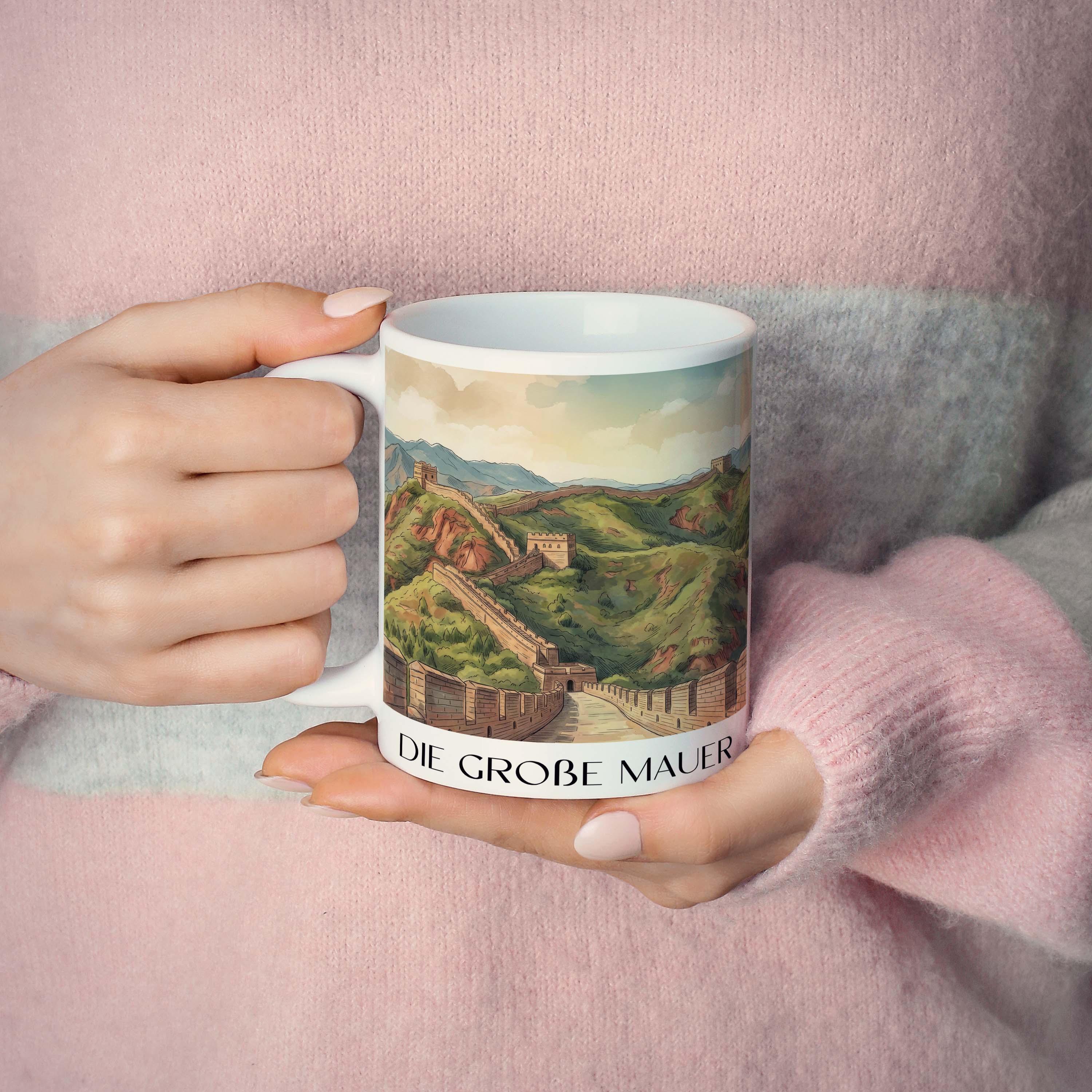 die-große-mauer-china-kaffeebecher-aquarell
