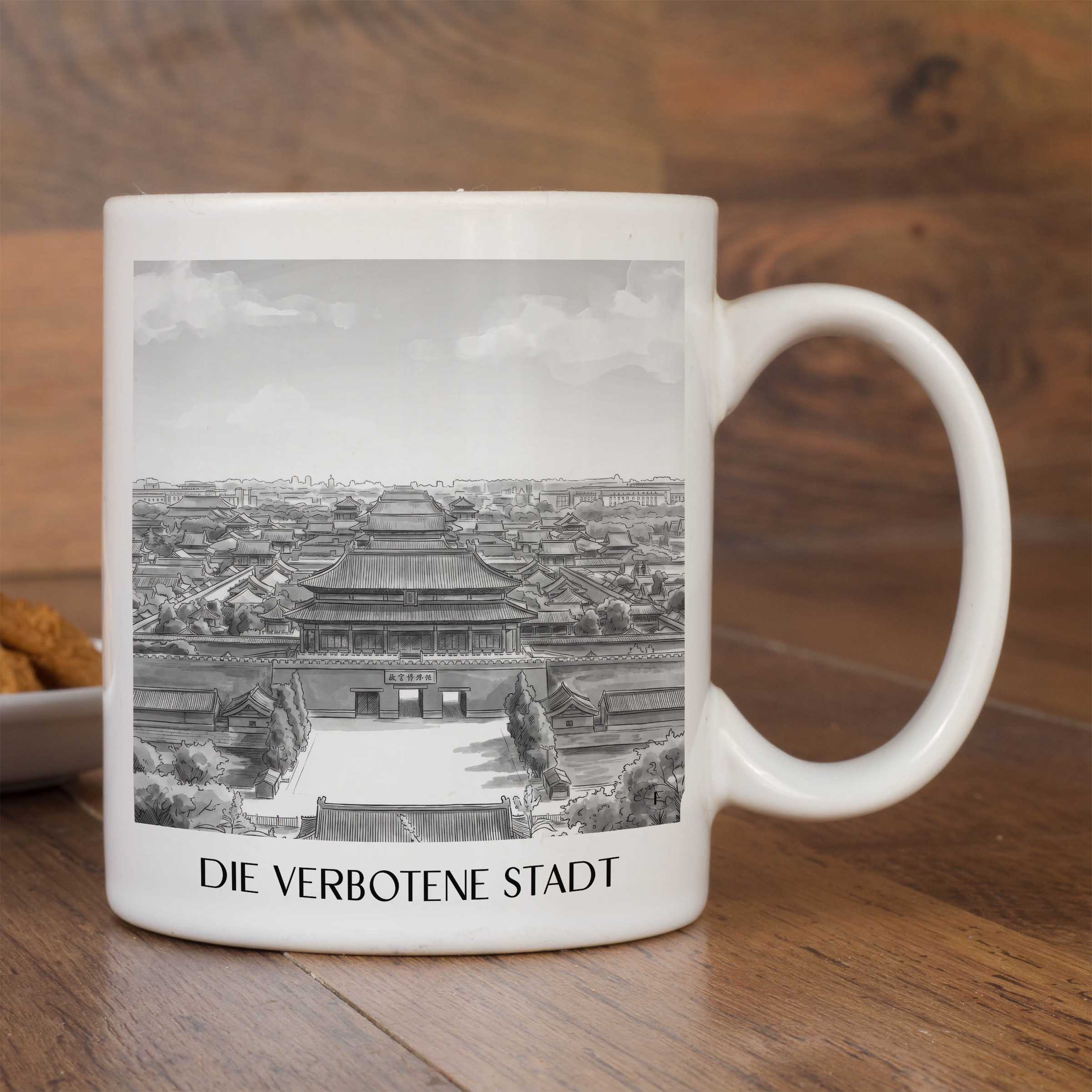 die-verbotene-stadt-china-kaffeebecher-aquarell-schwarz-weiss