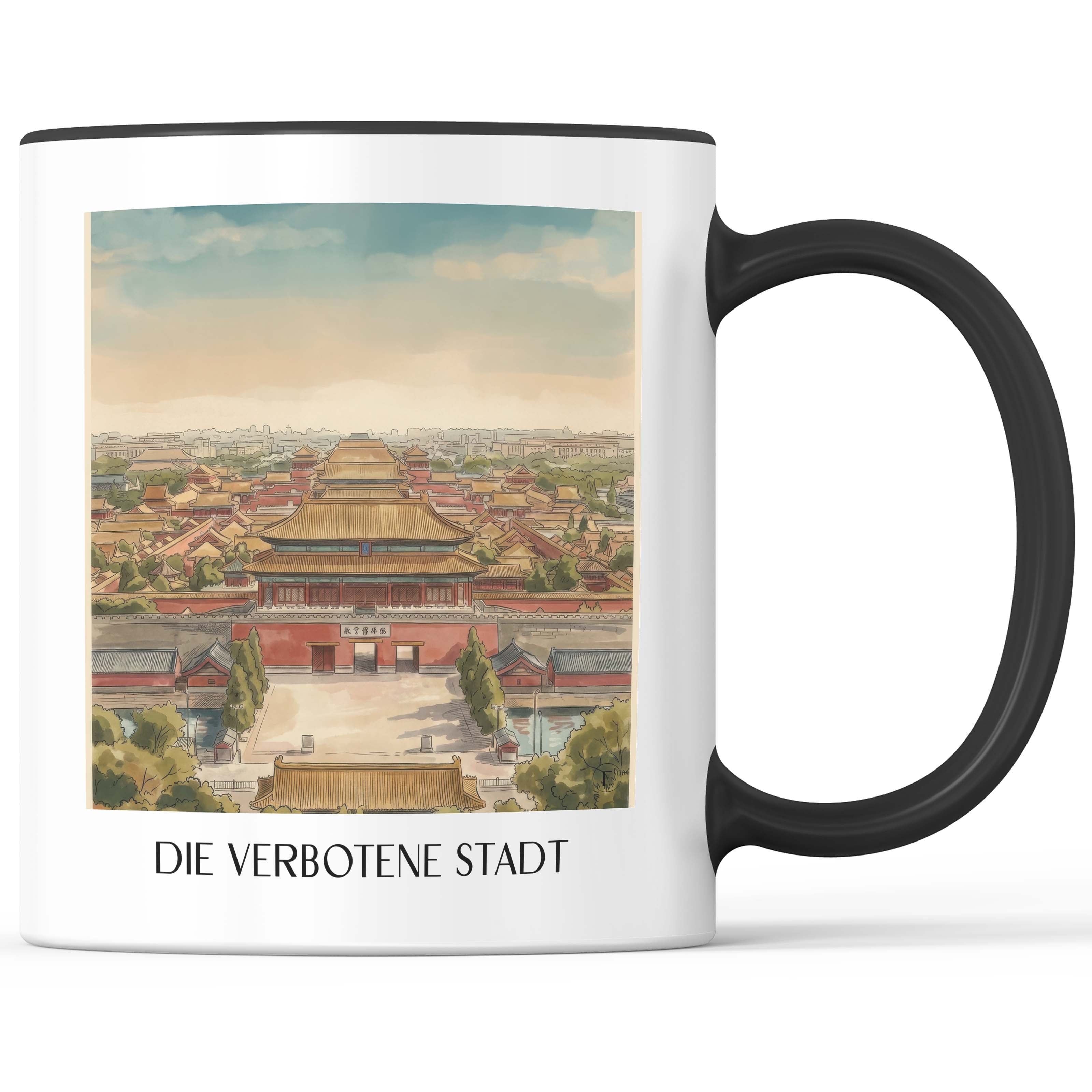 die-verbotene-stadt-china-kaffeebecher-aquarell