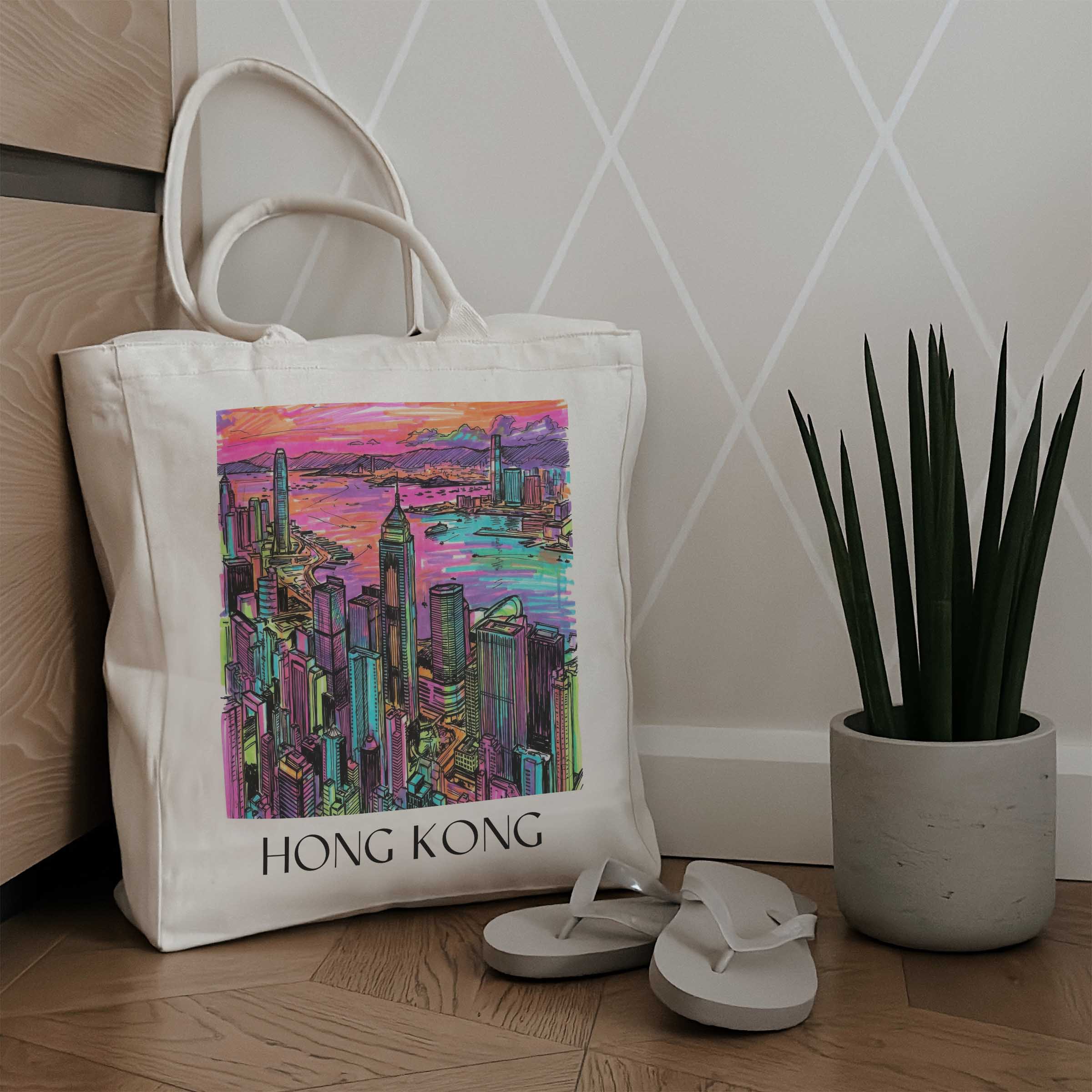 hong-kong-china-einkaufstasche-graffiti