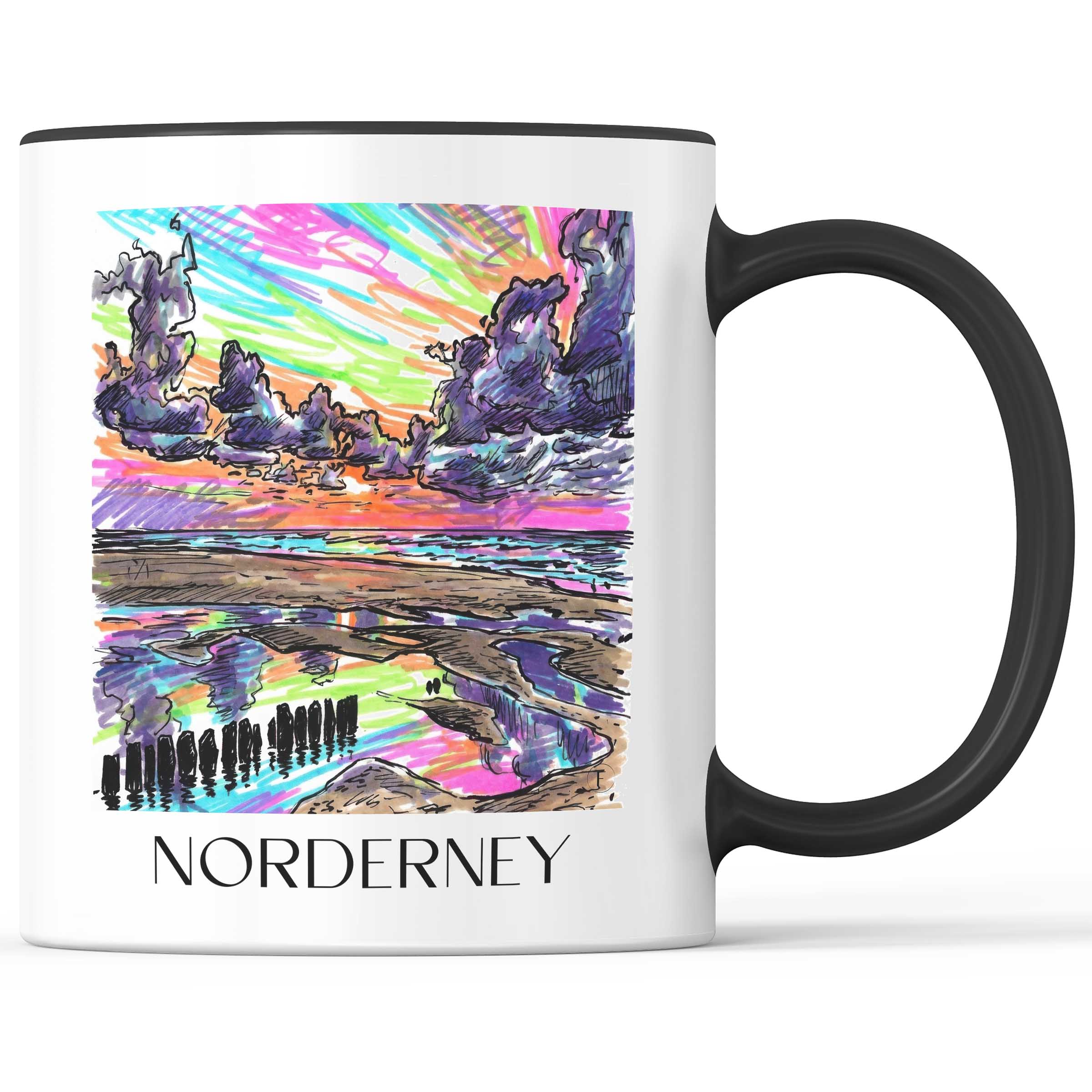 Norderney - Deutschland Becher - Kaffeetasse im Tag Graffiti Stil