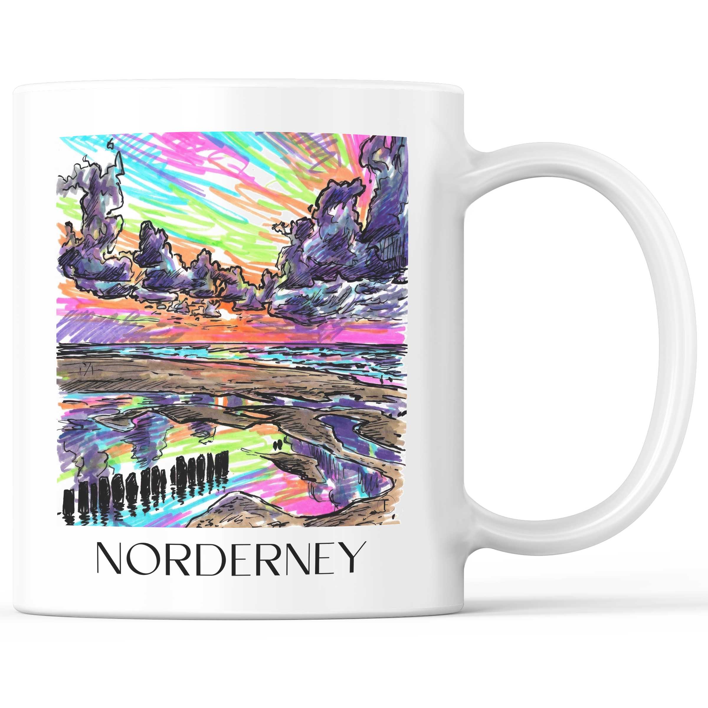 Norderney - Deutschland Becher - Kaffeetasse im Tag Graffiti Stil