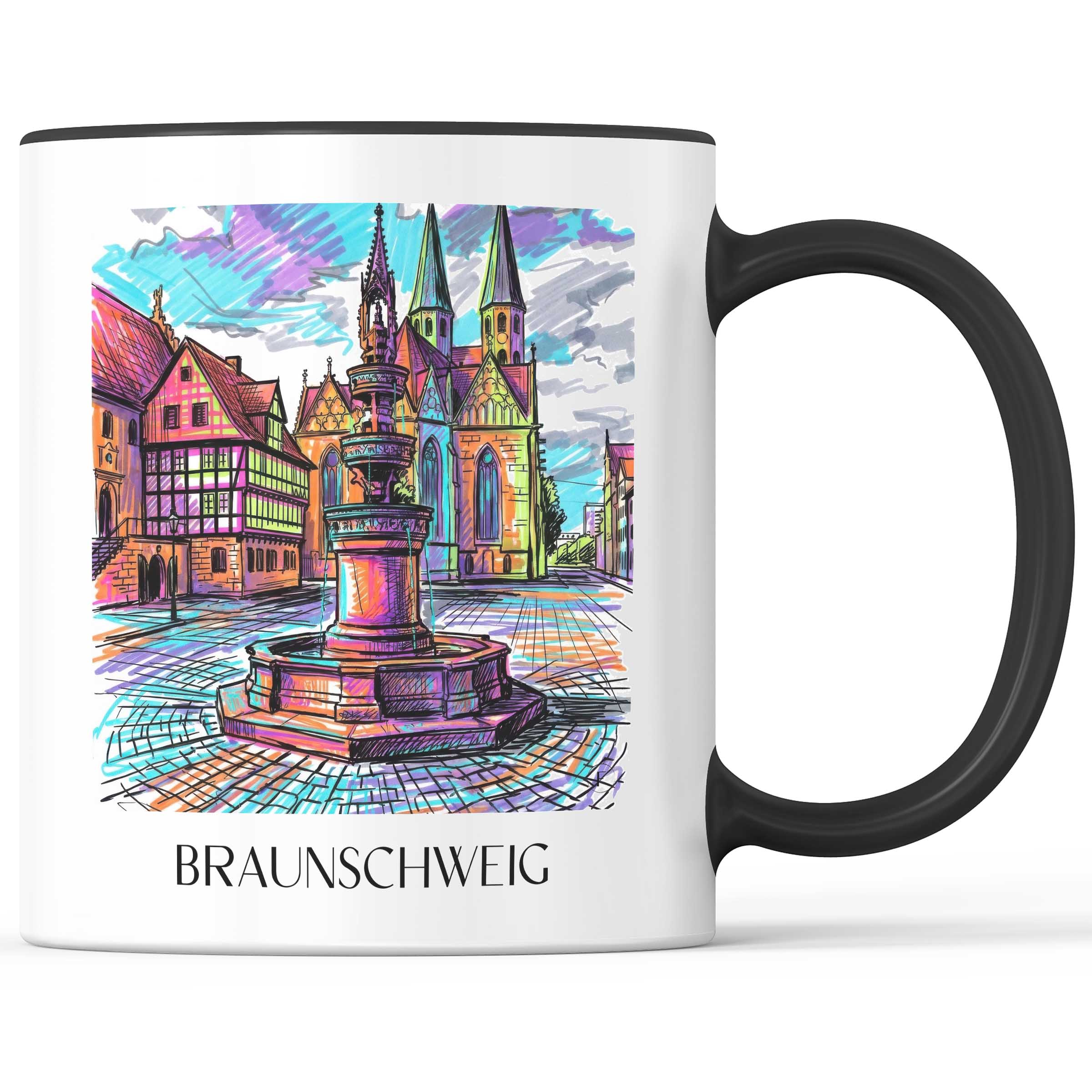 Braunschweig - Deutschland Becher - Kaffeetasse im Tag Graffiti Stil