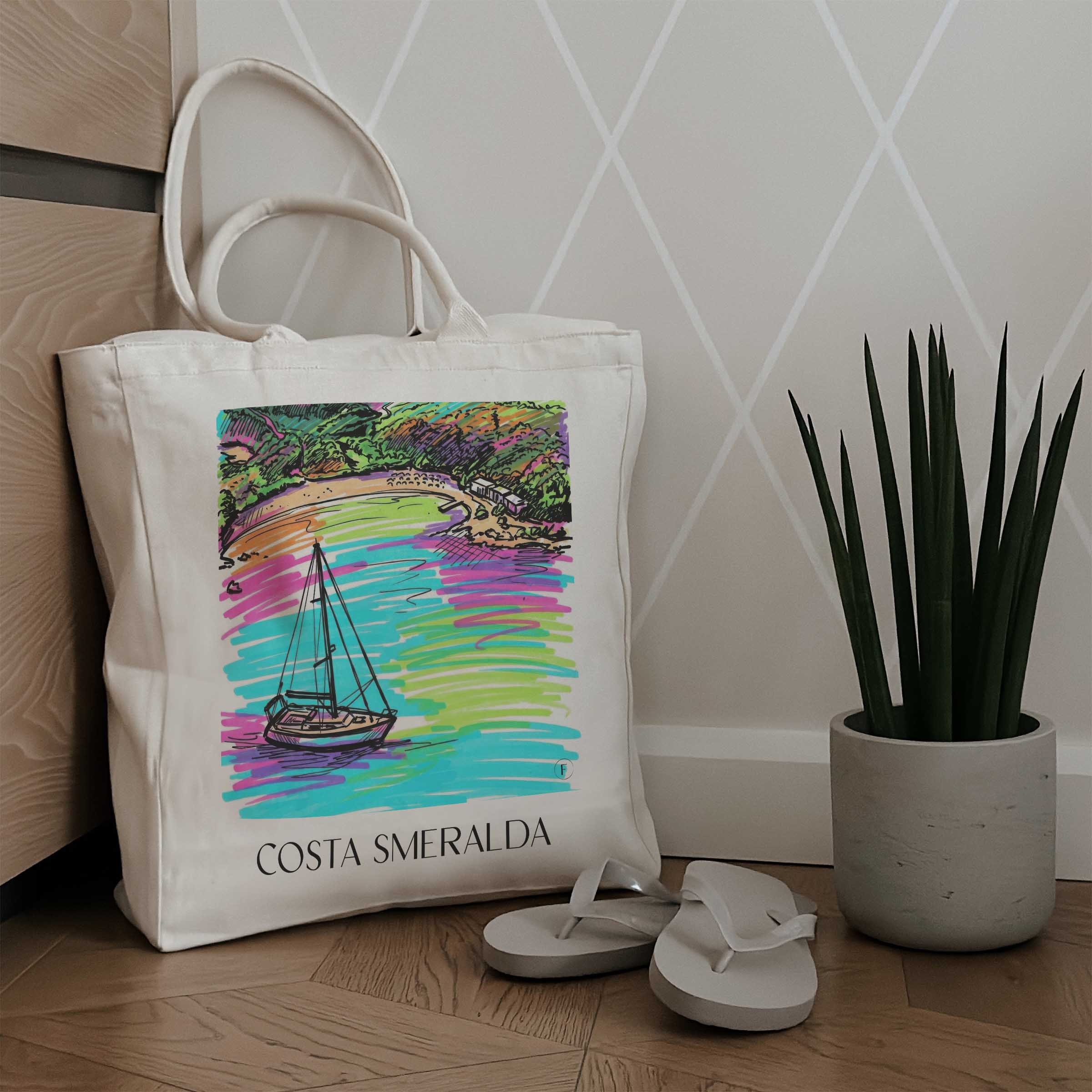 costa-smeralda-italien-einkaufstasche-graffiti