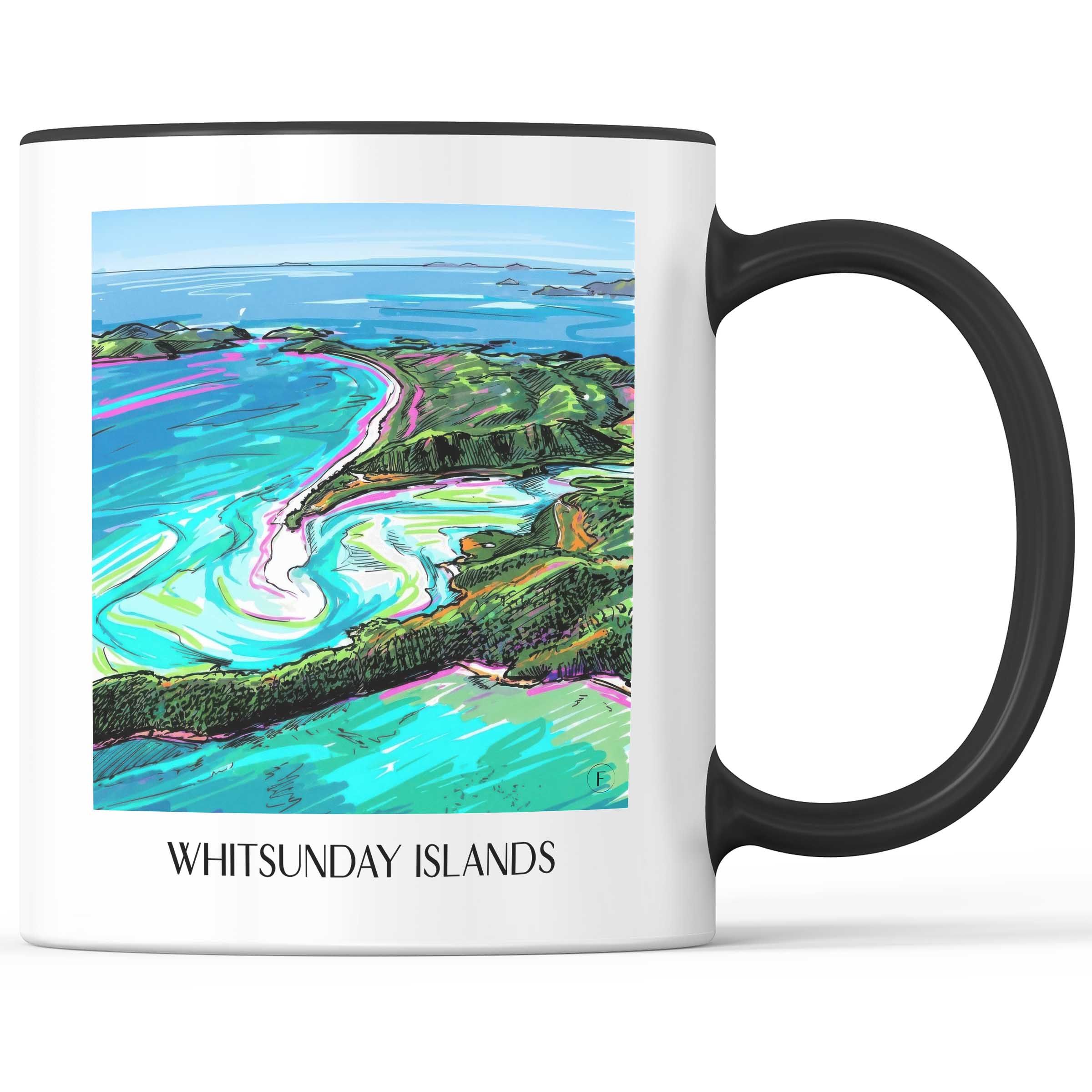 Whitsunday Inseln - Australien Becher - Kaffeetasse im Tag Graffiti Stil