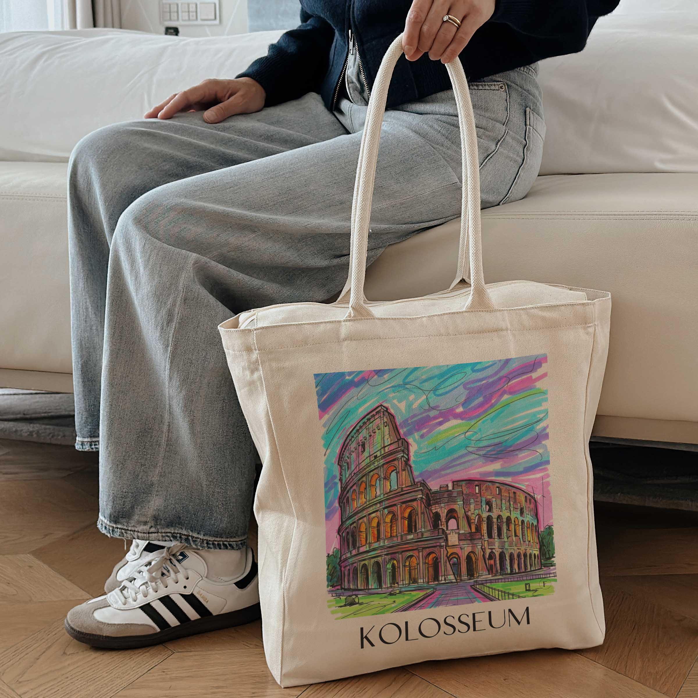 kolosseum-rom-italien-einkaufstasche-graffiti