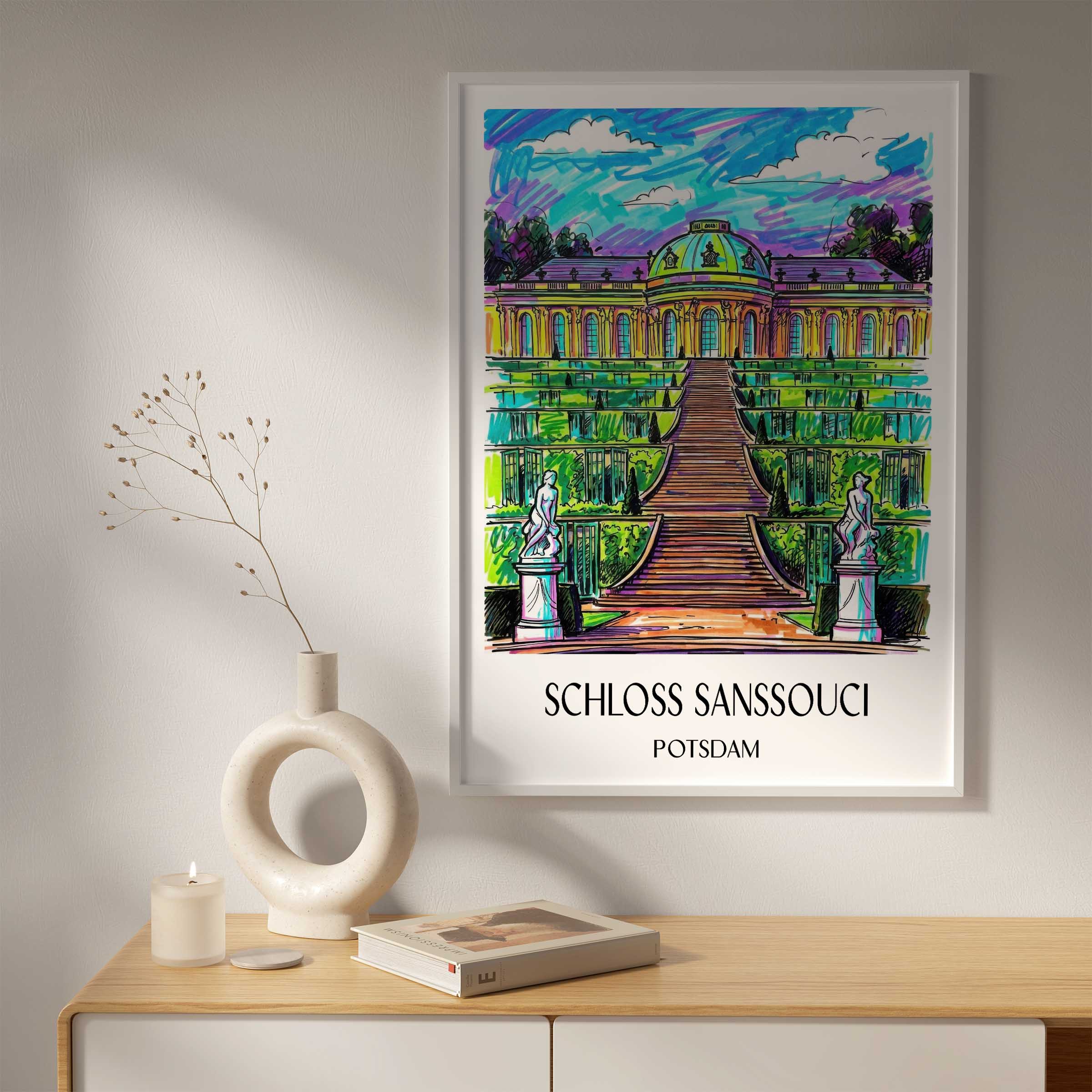 schloss-sanssouci-potsdam-deutschland-poster-graffiti