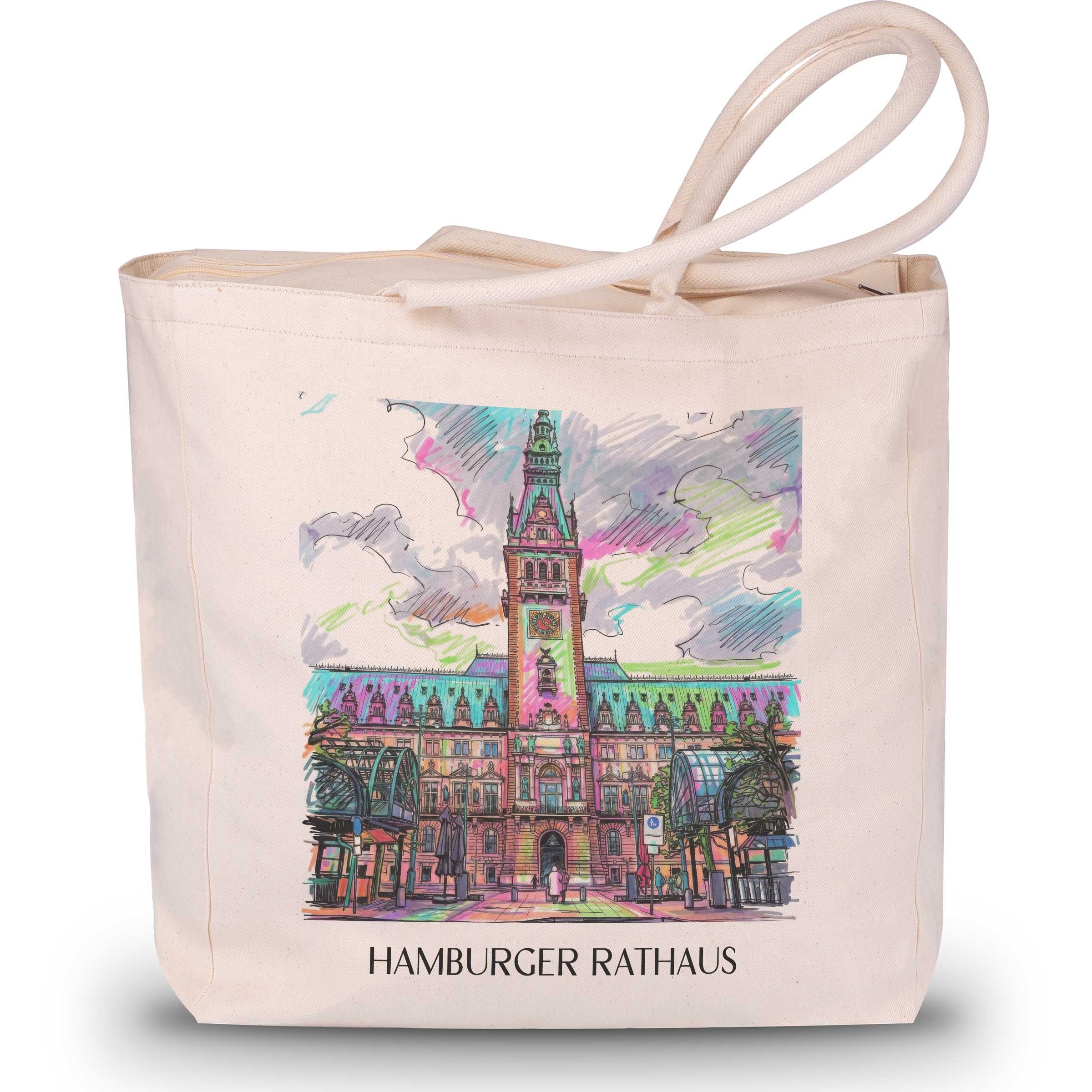 rathaus-hamburg-deutschland-einkaufstasche-graffiti