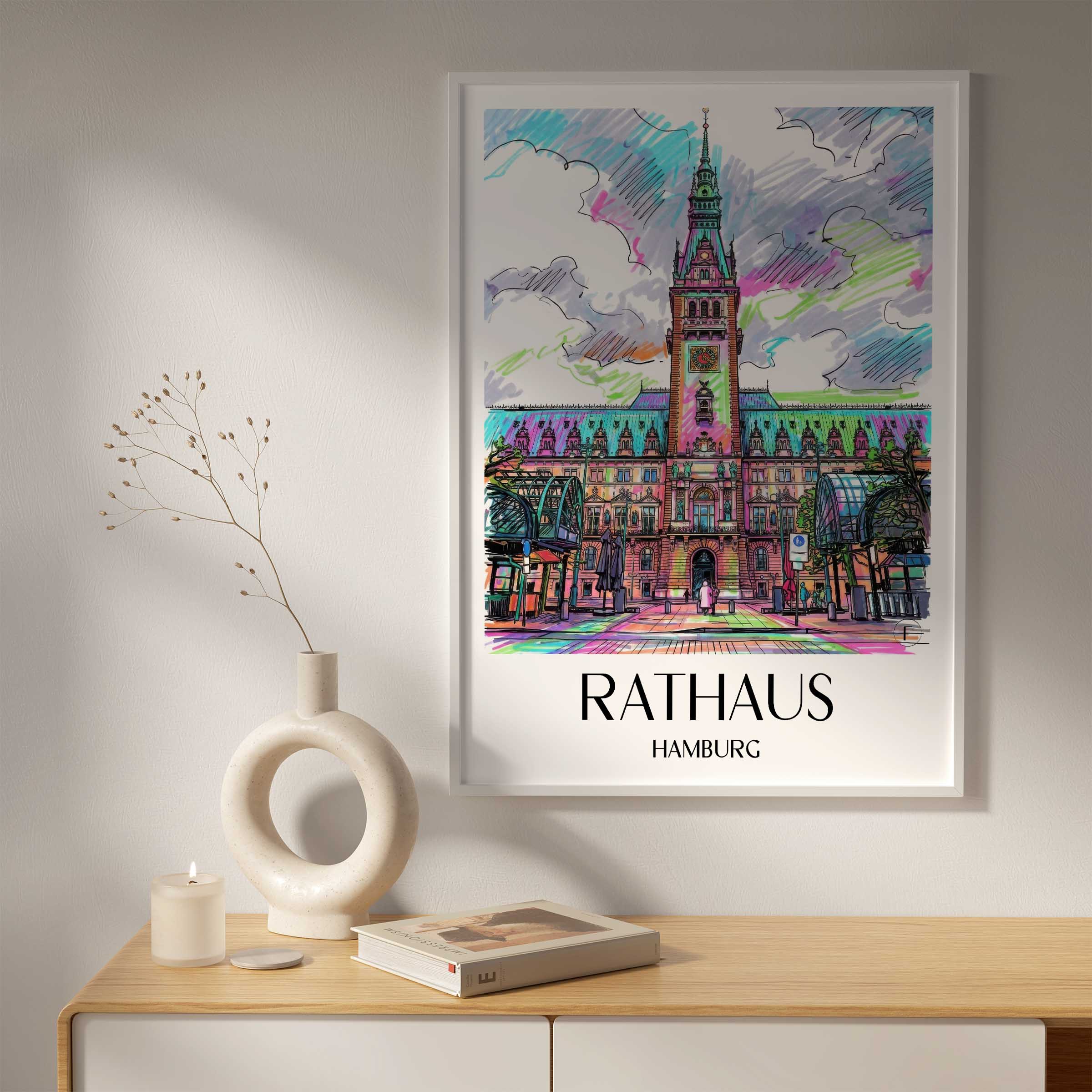 rathaus-hamburg-deutschland-poster-graffiti