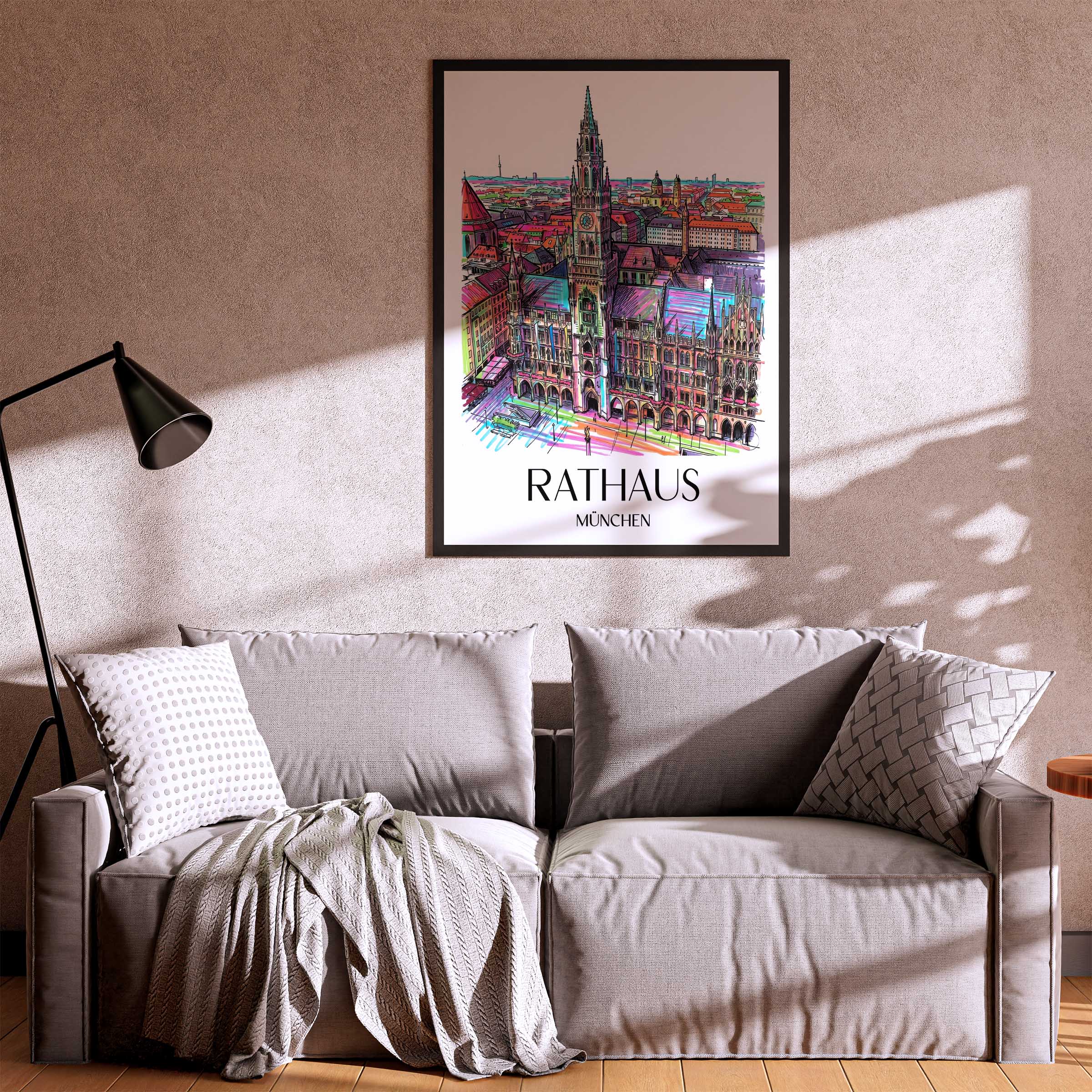 rathaus-münchen-deutschland-poster-graffiti