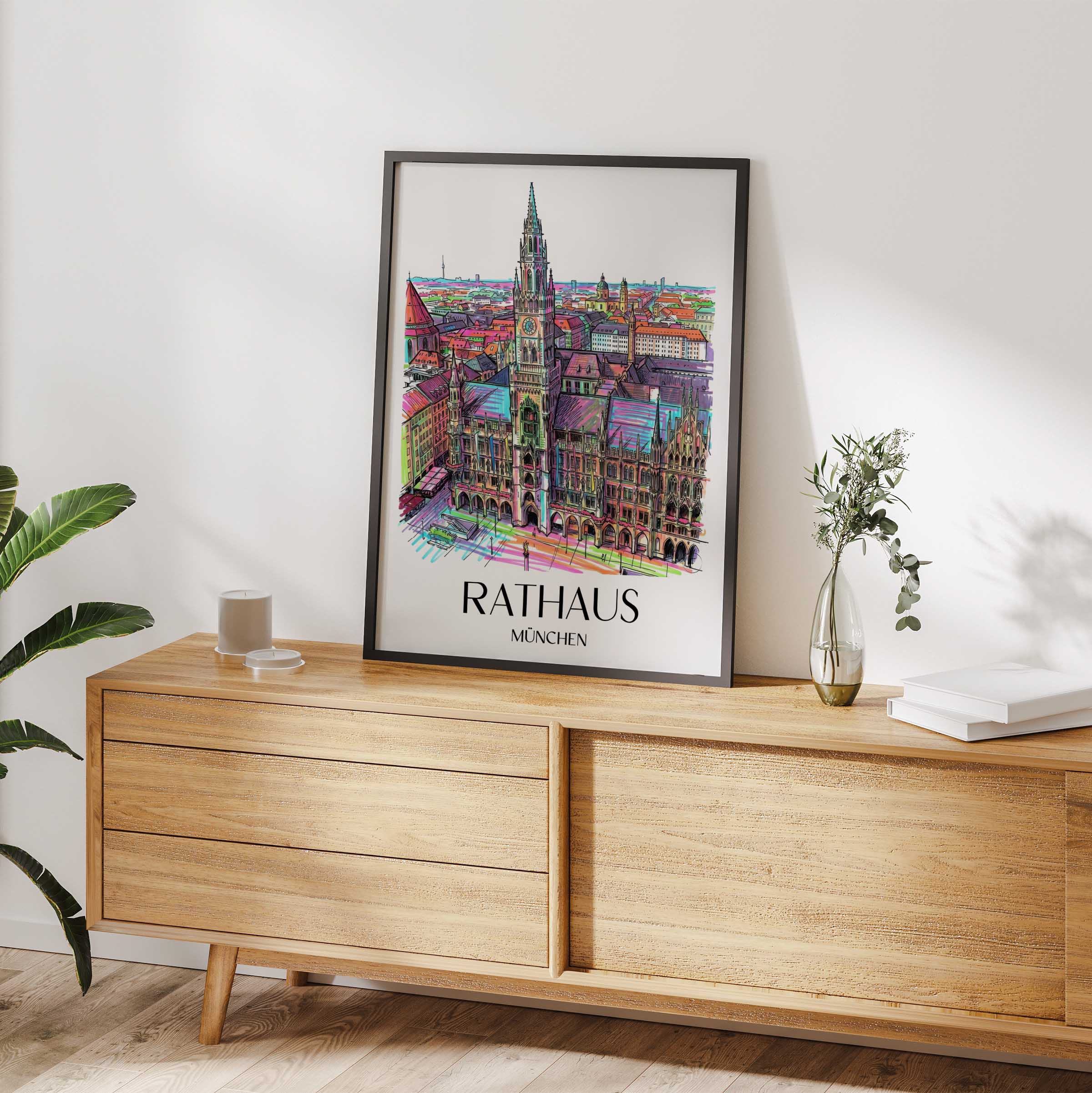 rathaus-münchen-deutschland-poster-graffiti