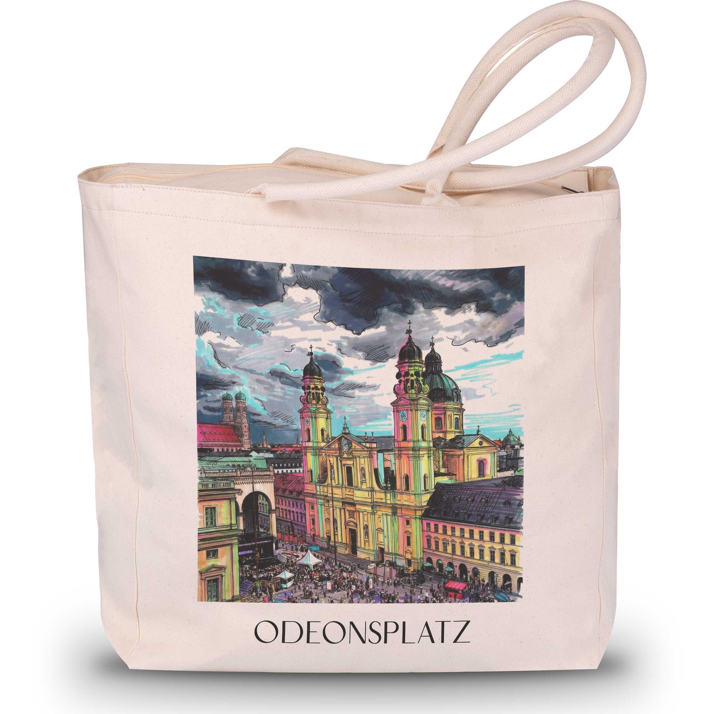 odeonsplatz-münchen-deutschland-einkaufstasche-graffiti