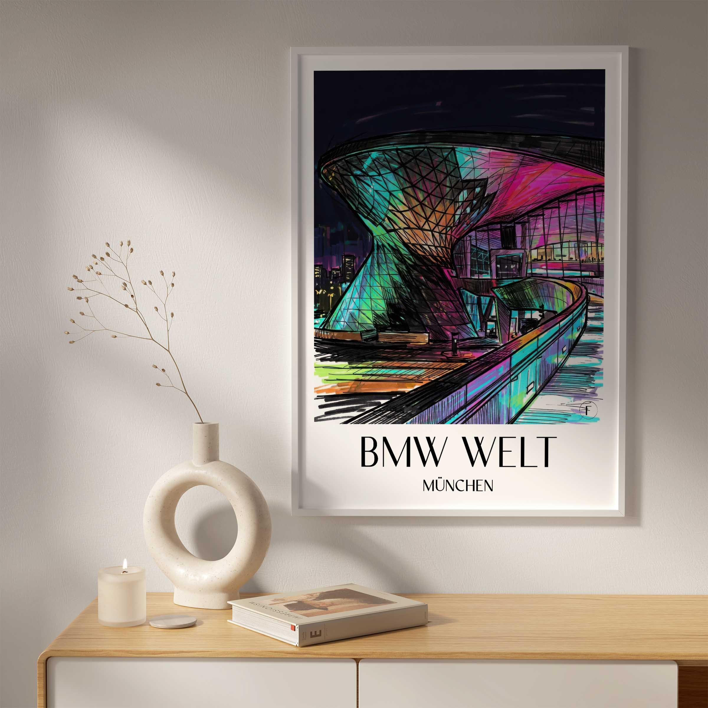 bmw-welt-münchen-deutschland-poster-graffiti