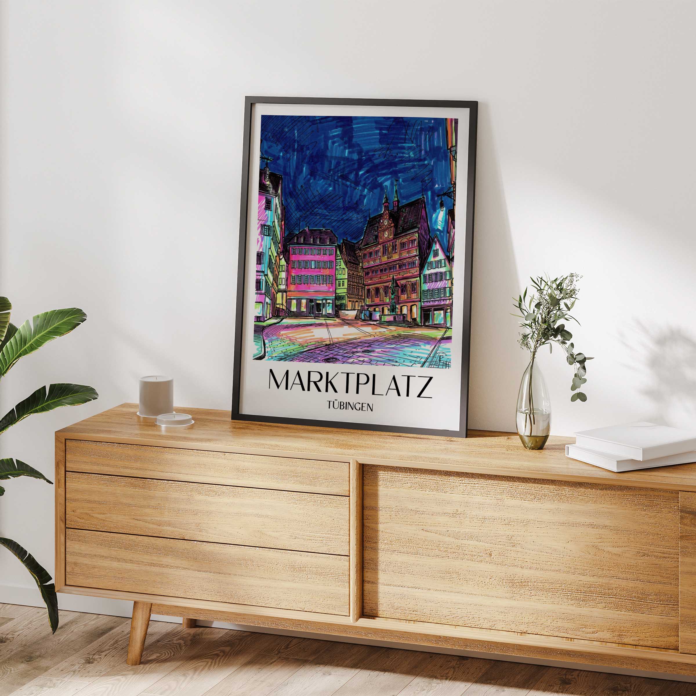 marktplatz-tübingen-deutschland-poster-graffiti