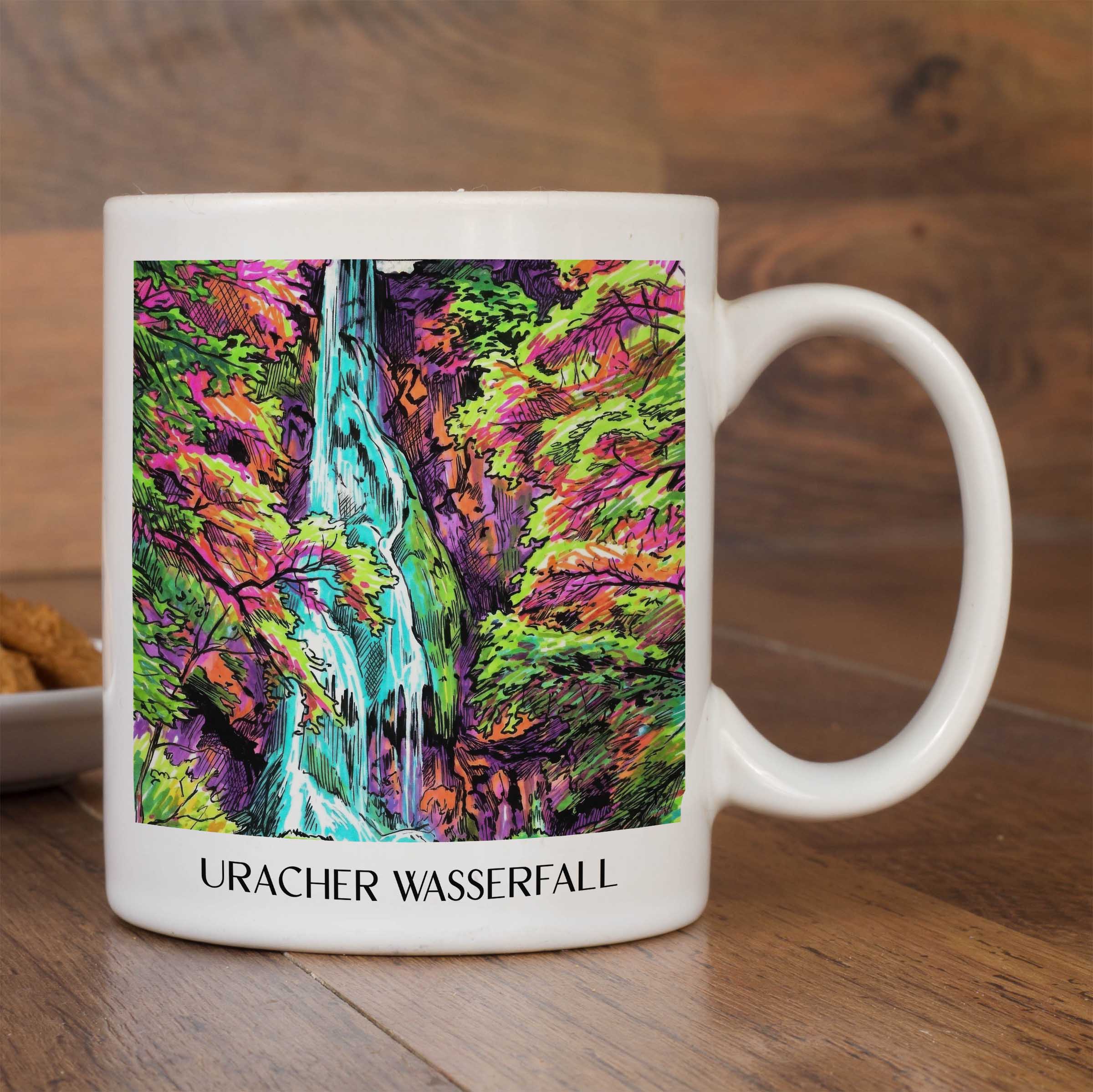 uracher-wasserfall-schwäbische-alb-deutschland-kaffeebecher-graffiti