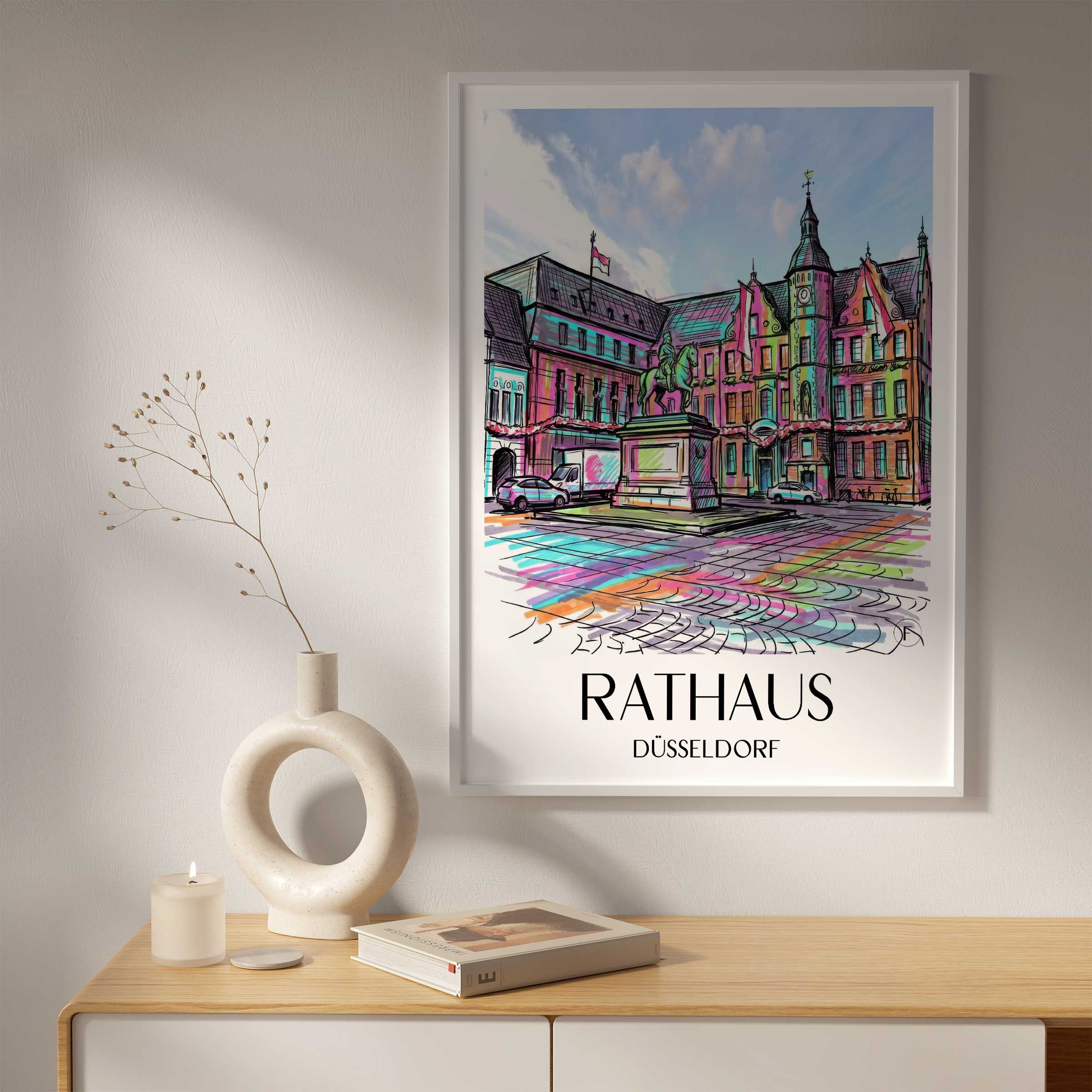 rathaus-düsseldorf-deutschland-poster-graffiti