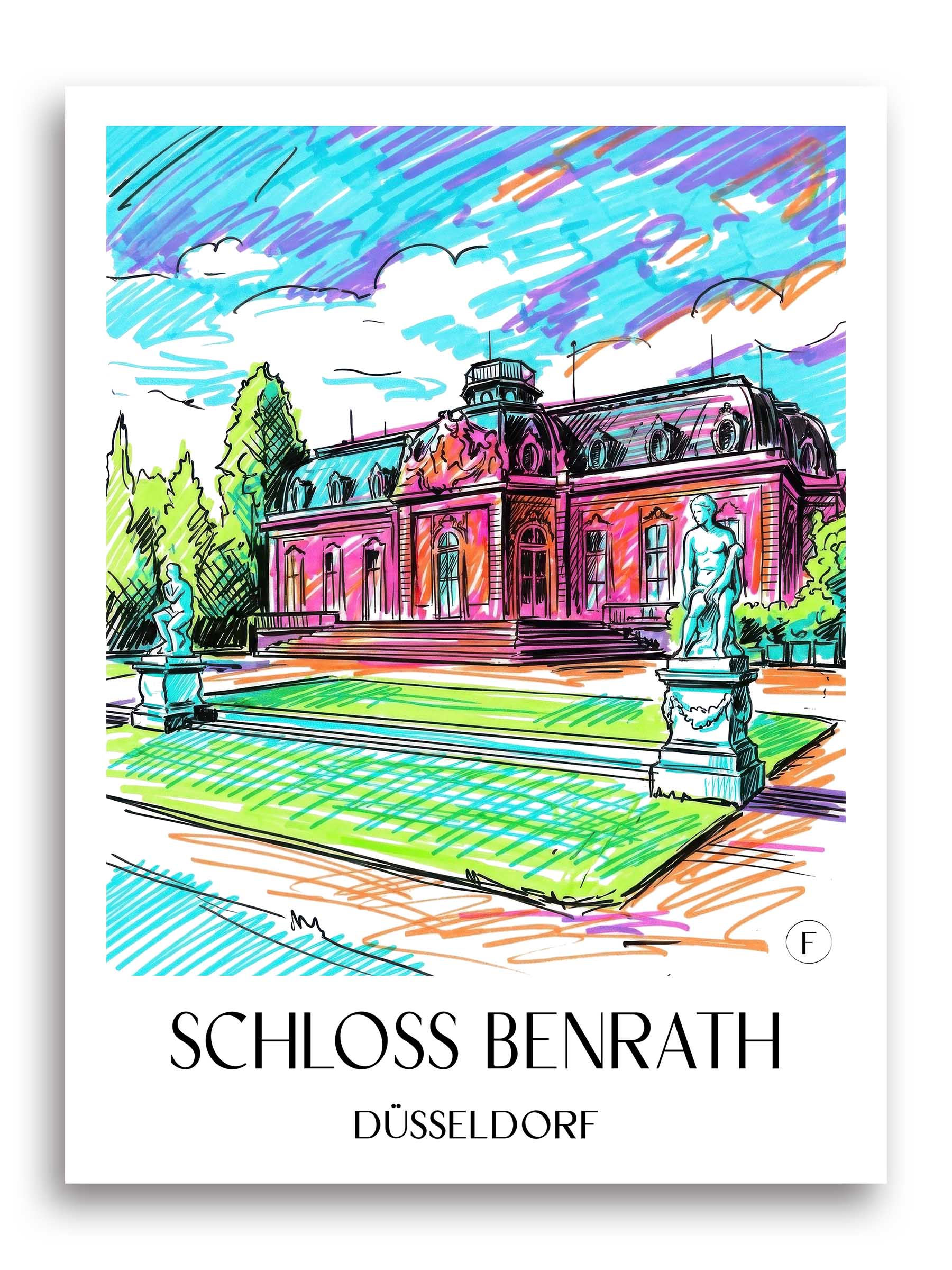 schloss-benrath-düsseldorf-deutschland-poster-graffiti