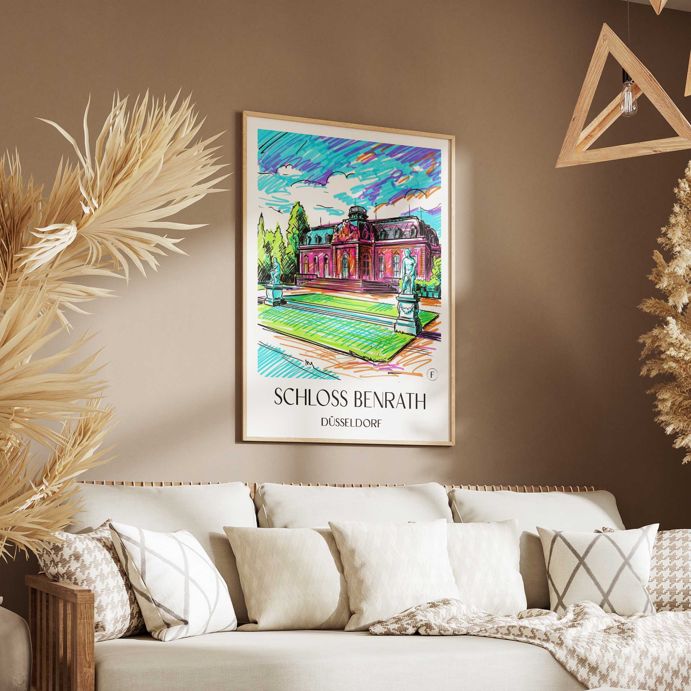 schloss-benrath-düsseldorf-deutschland-poster-graffiti