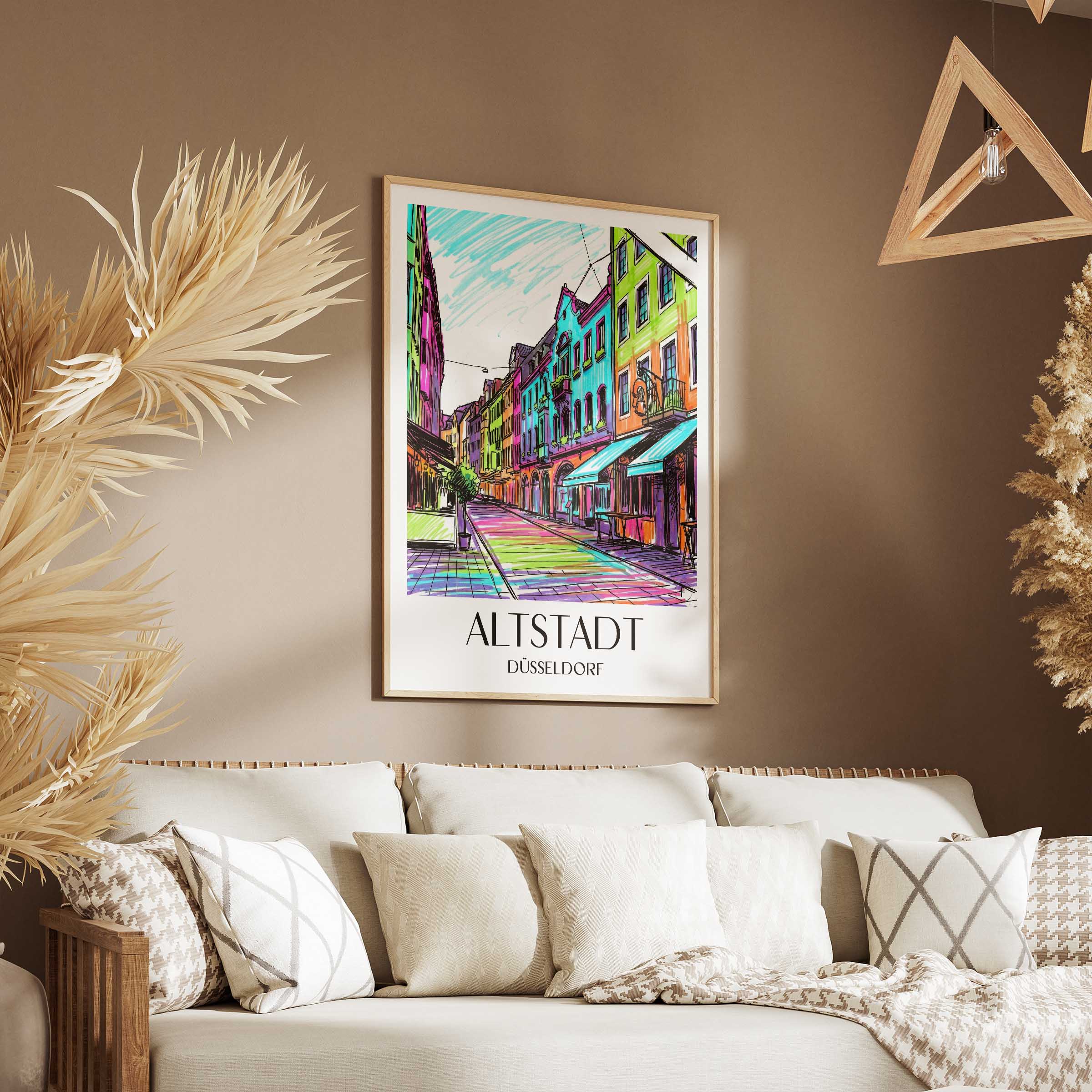 altstadt-düsseldorf-deutschland-poster-graffiti