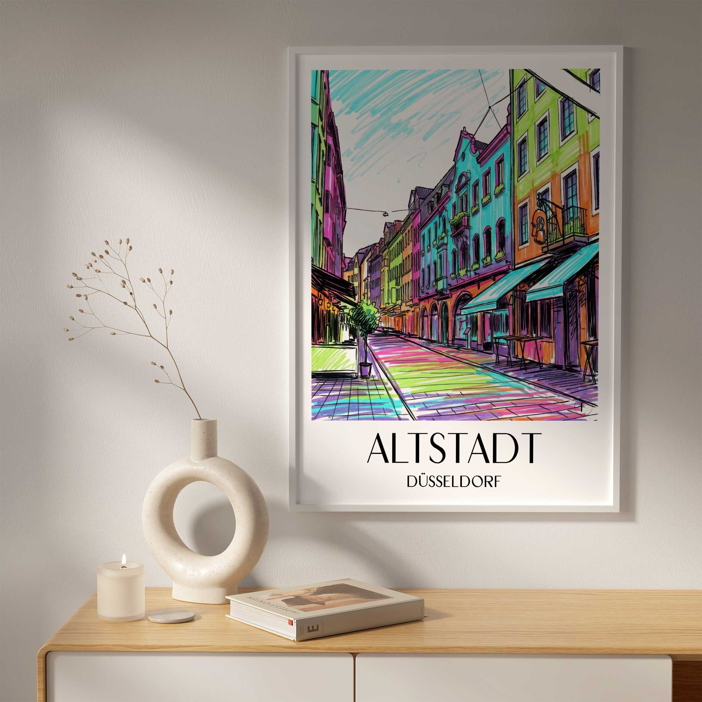 altstadt-düsseldorf-deutschland-poster-graffiti