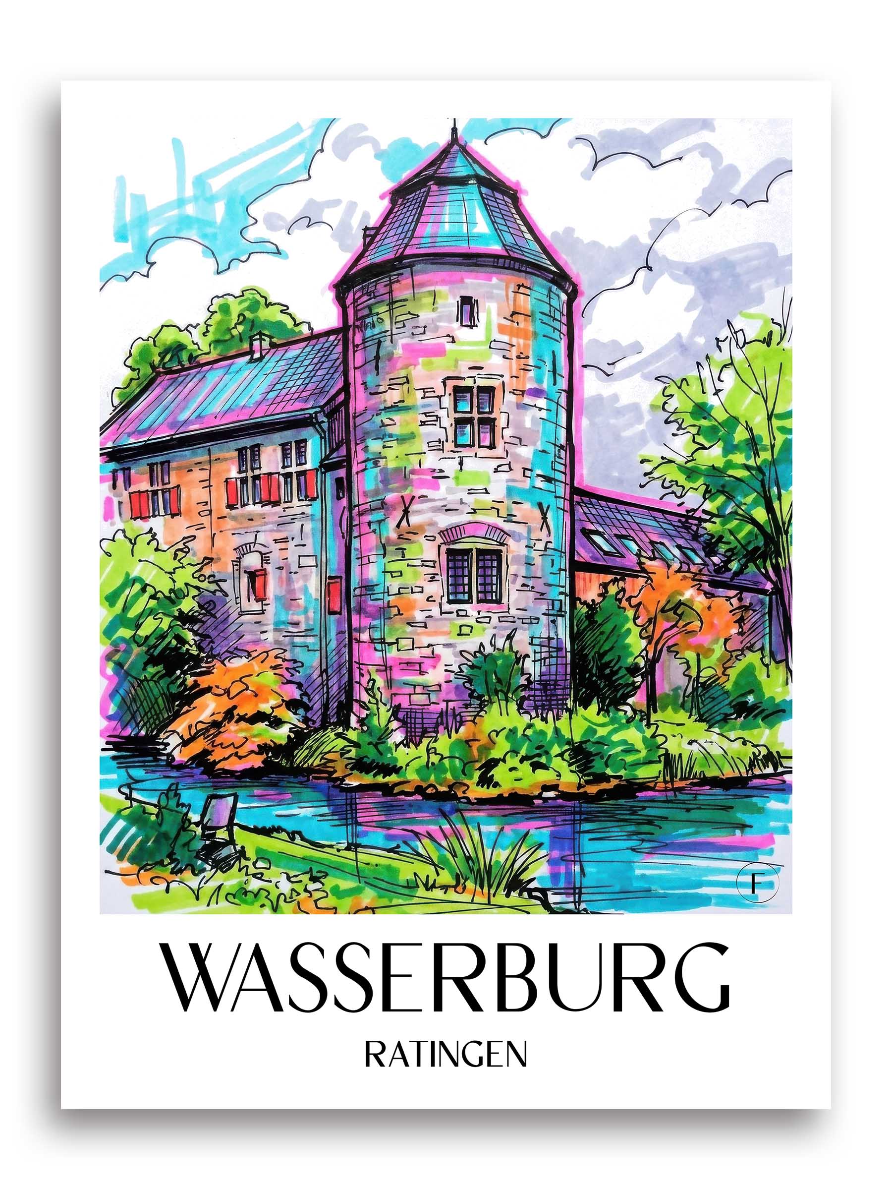 wasserburg--ratingen-deutschland-poster-graffiti