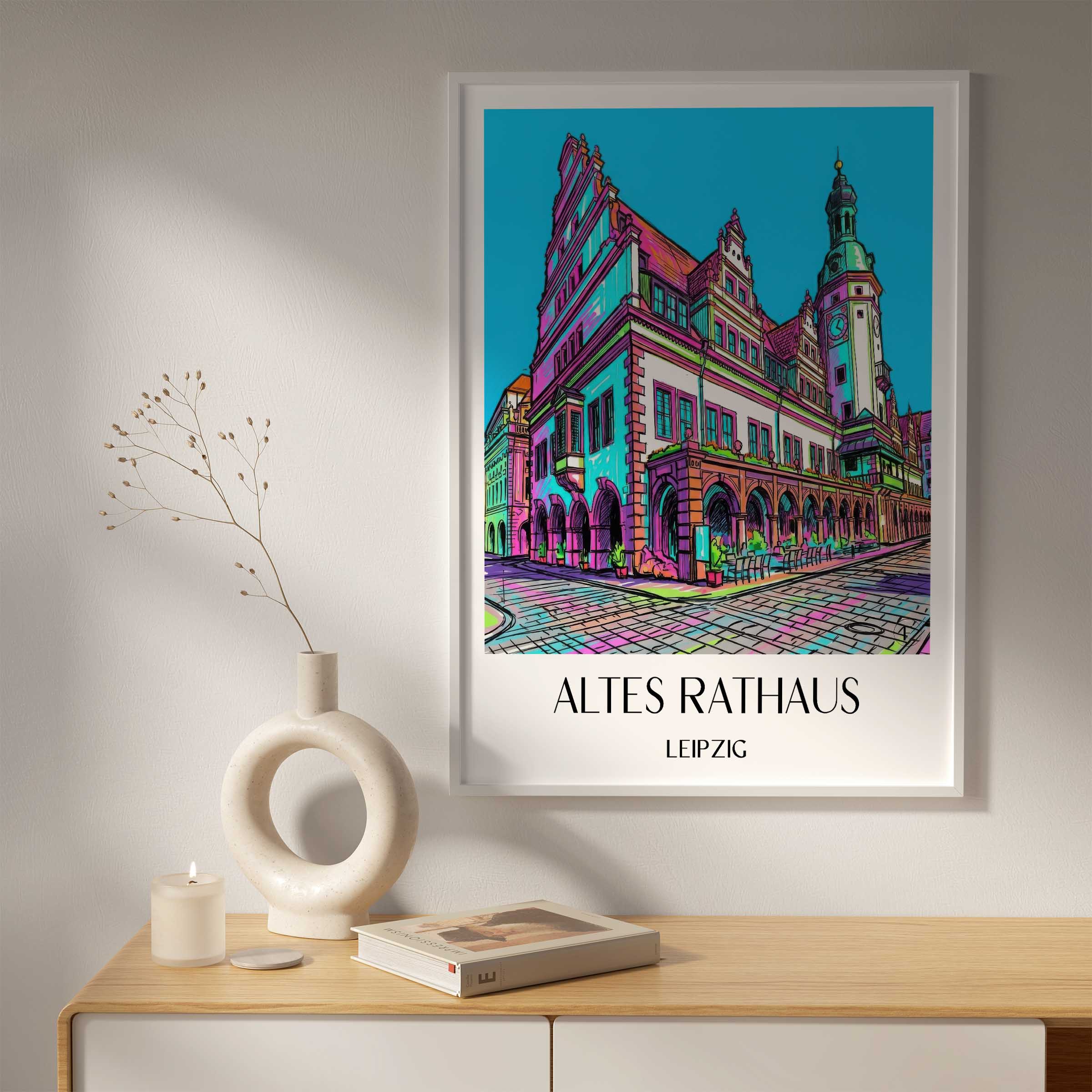 altes-rathaus-leipzig-deutschland-poster-graffiti
