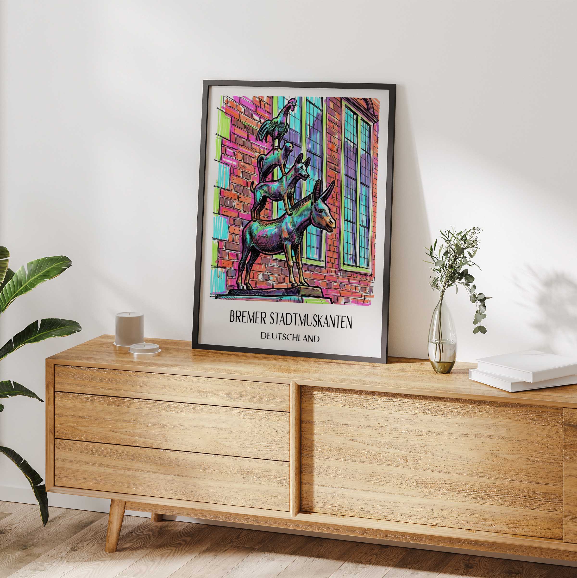 bremer-stadtmuskanten-deutschland-poster-graffiti