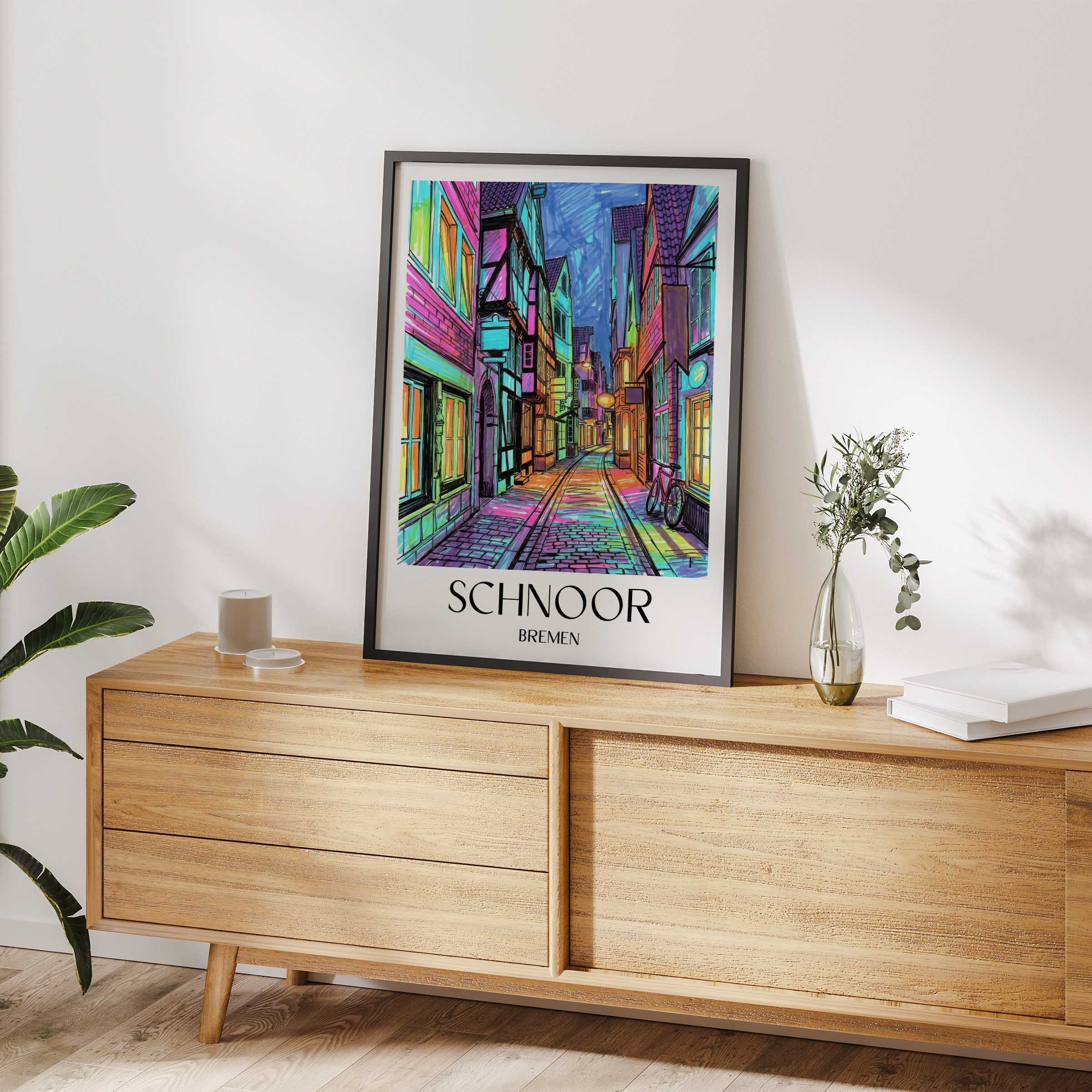 schnoor-bremen-deutschland-poster-graffiti