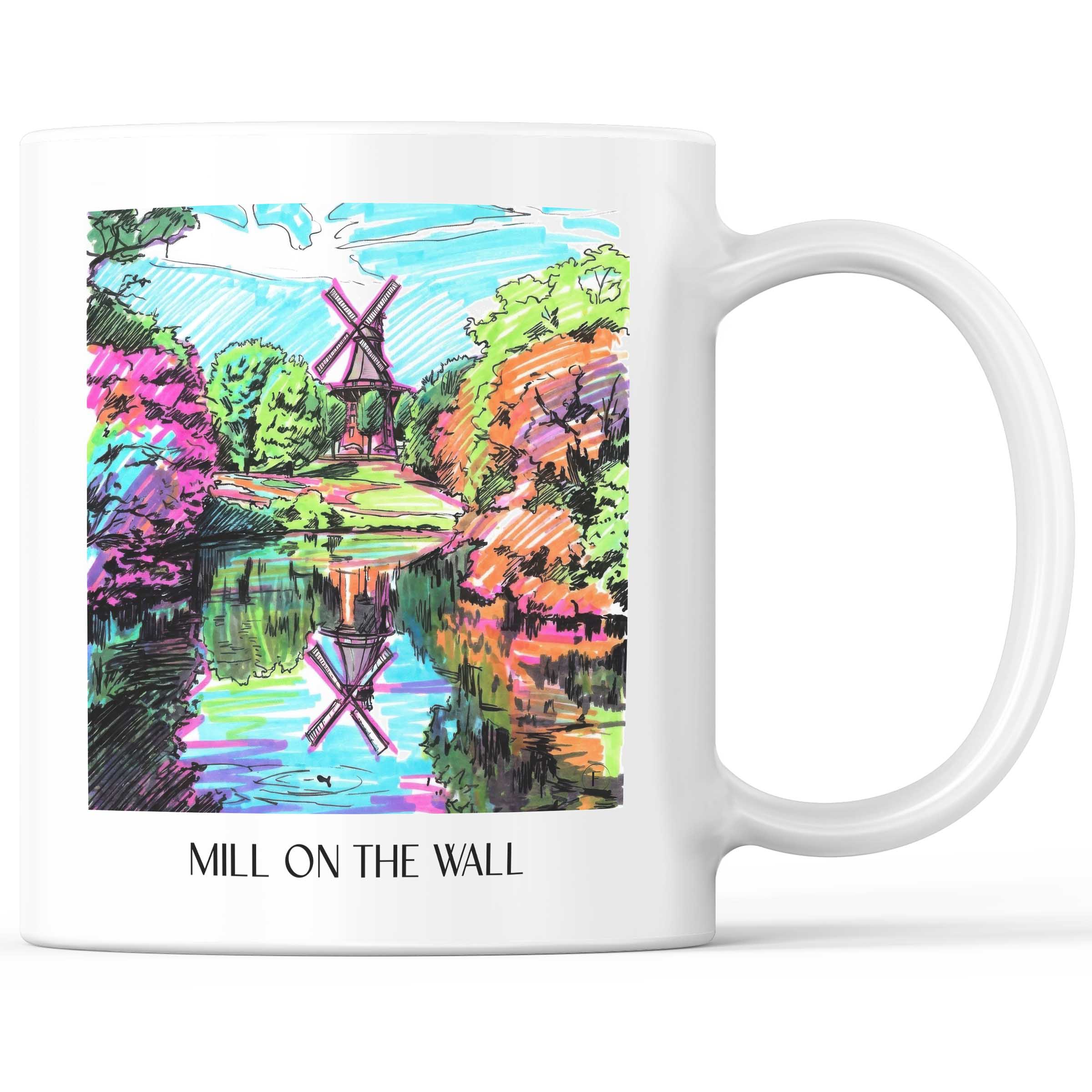 Mühle am Wall Kaffeebecher - Bremen - Deutschland Becher - Kaffeetasse im Tag Graffiti Stil