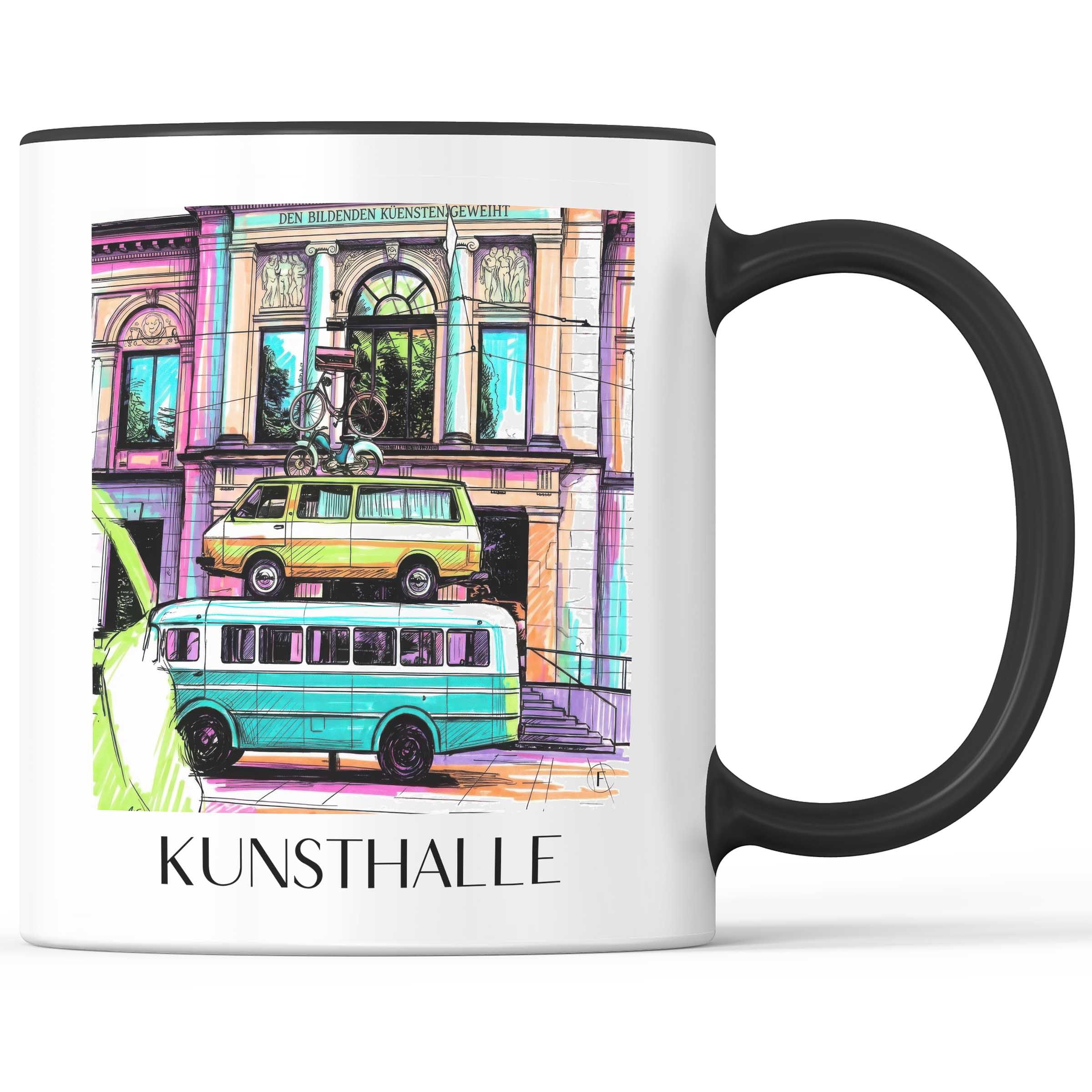 Kunsthalle Kaffeebecher - Bremen - Deutschland Becher - Kaffeetasse im Tag Graffiti Stil